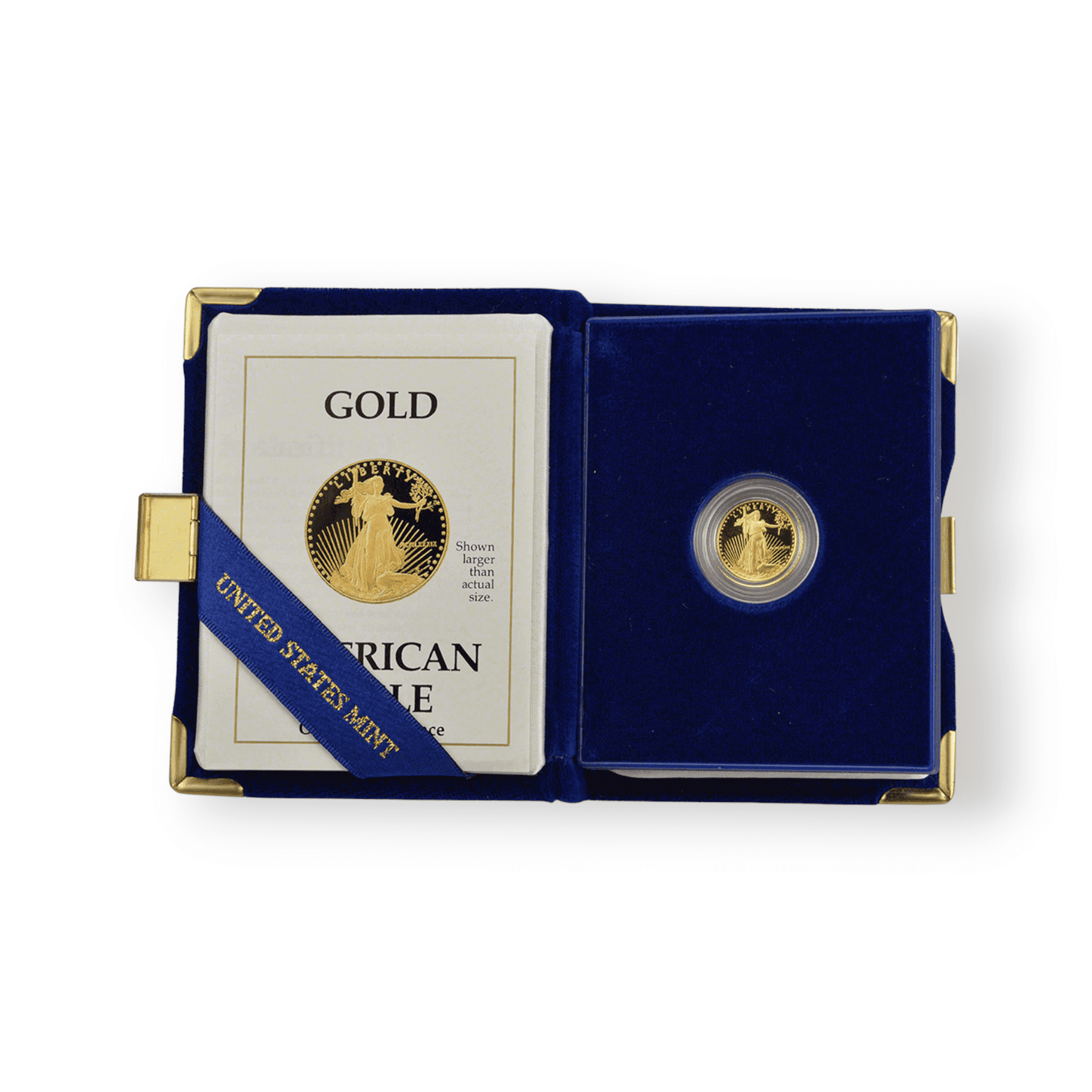 Image of 1/10 oz Proof American Gold $5 Eagle with Box & COA (Random Date)
