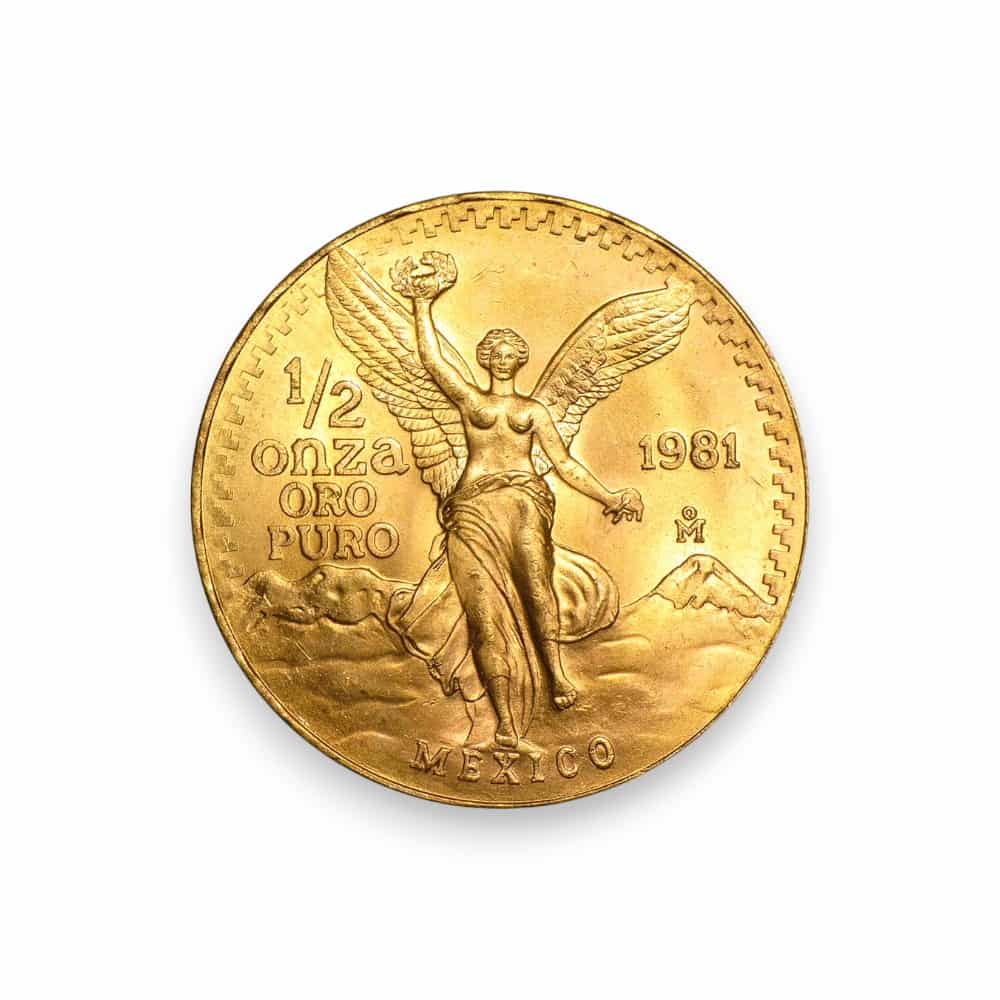 Image of 1/2 oz Mexican Libertad Onza Gold Coin .999 Fine (Random Date)