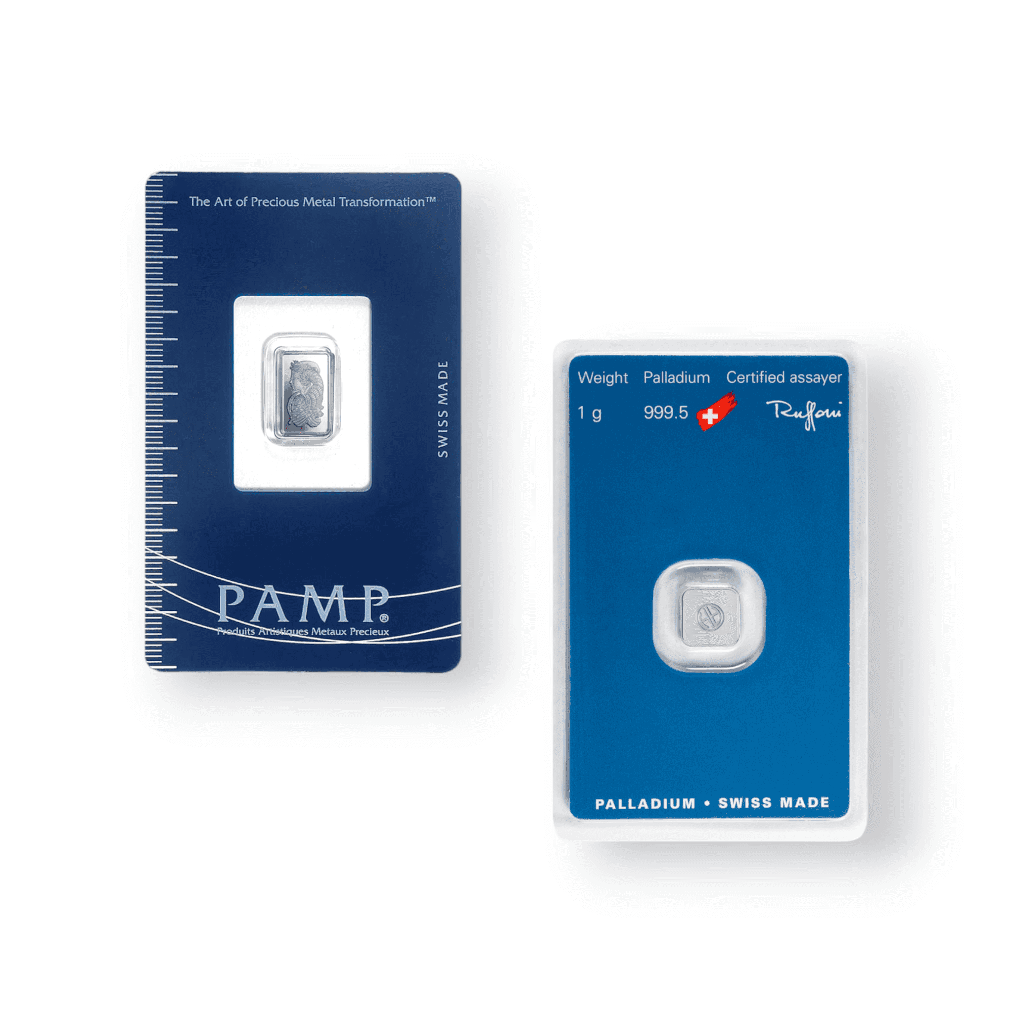 Image of 1 Gram Palladium Bar .9995 Fine Accredited Brands