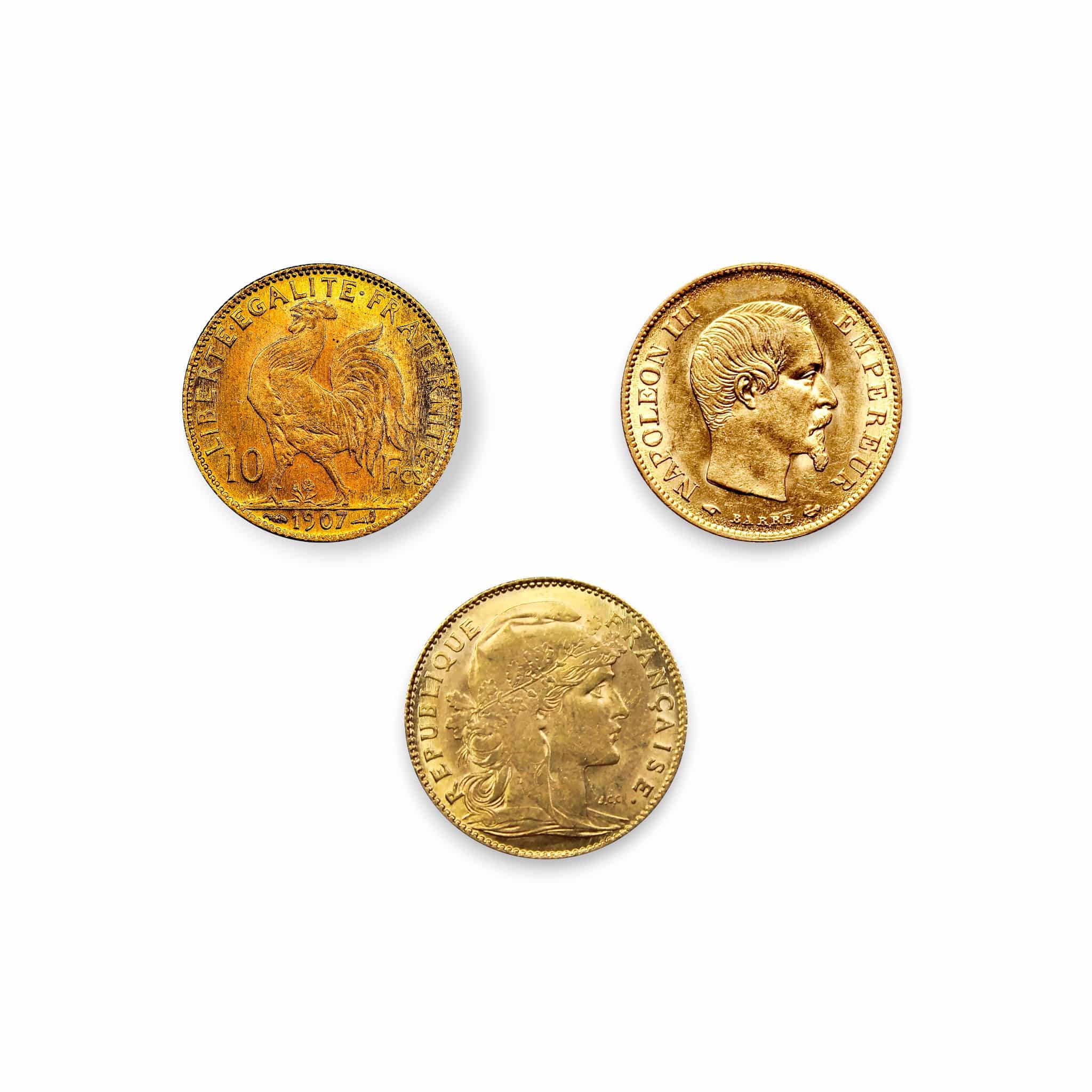 Image of French 10 Francs Gold Coin (Random Date)