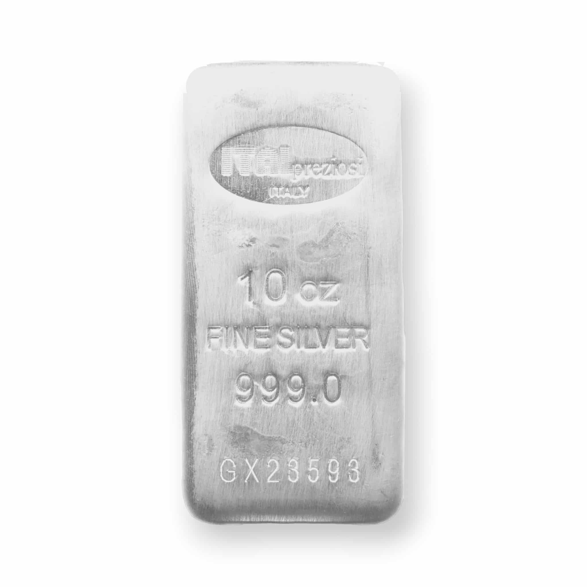 Image of 10 oz Silver Bar Italpreziosi .999 Fine