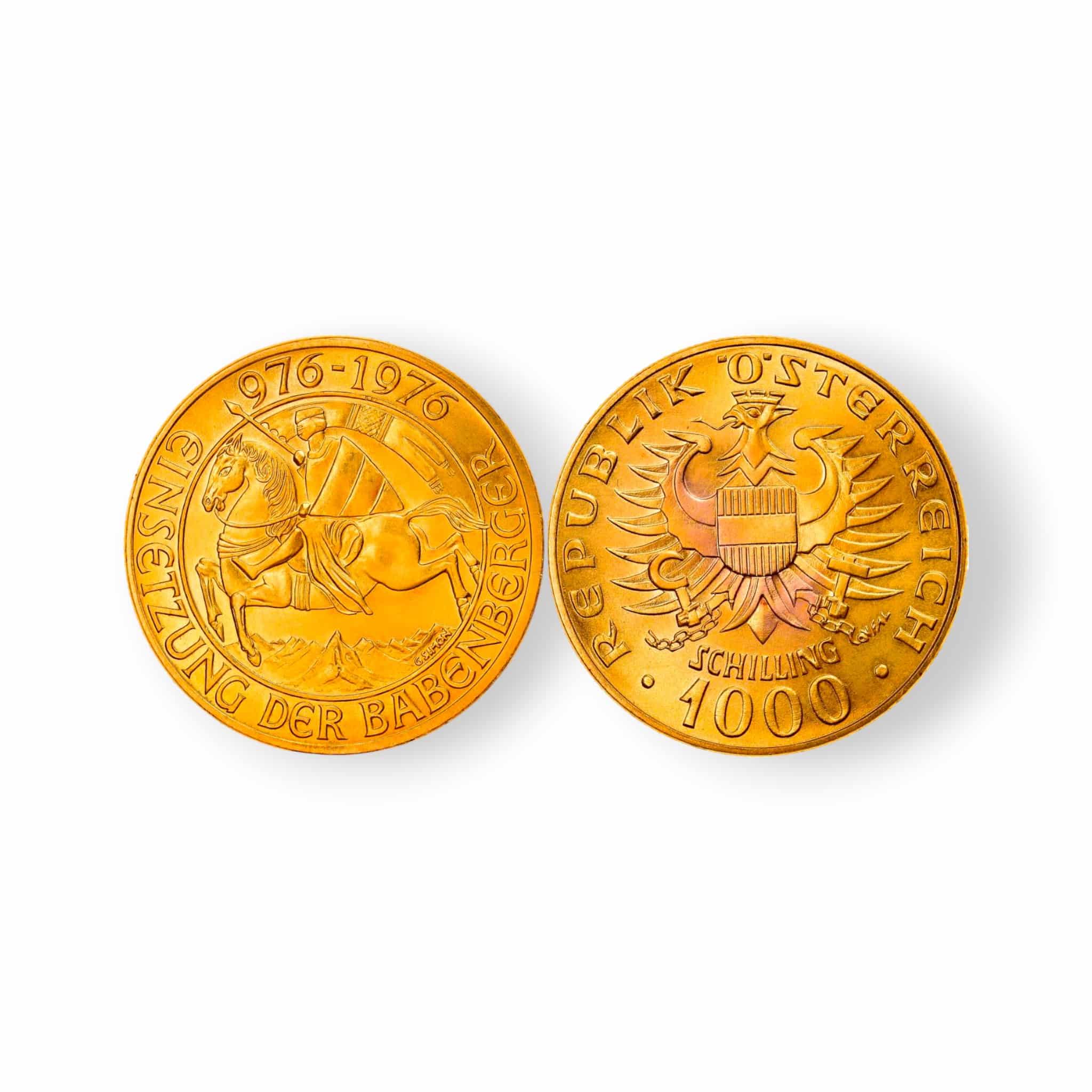 Buy 1976 Austrian 1000 Shilling Gold Coin .986 Fine | PURE