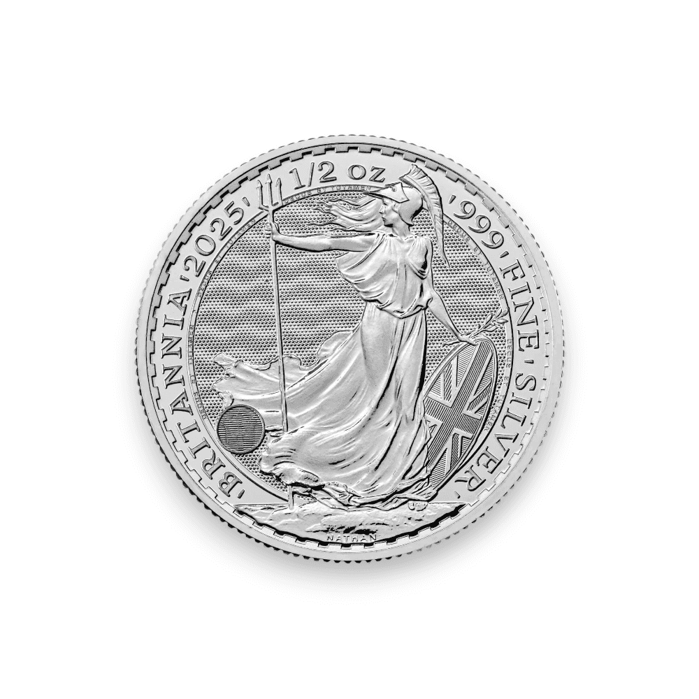 Image of 1/2 oz Silver UK Britannia .999 Fine Random Date
