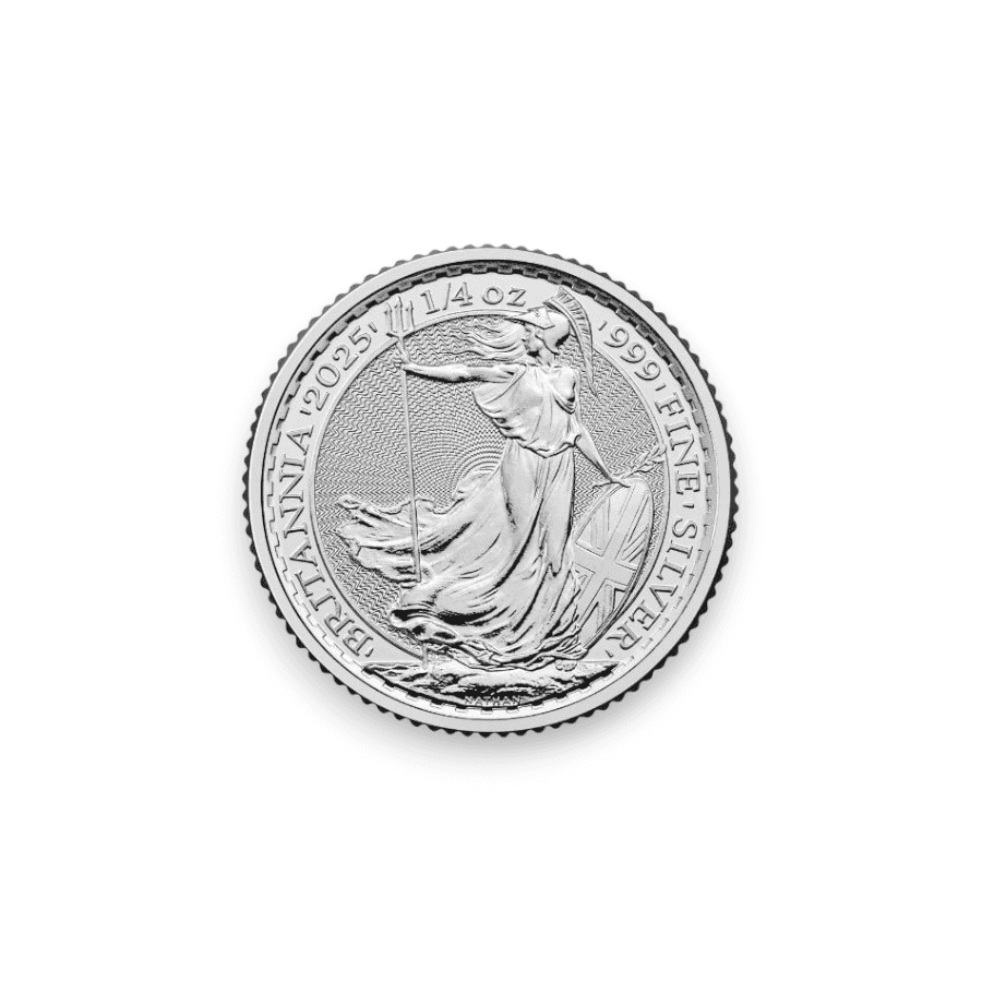 Image of 1/4 oz Silver UK Brittania .999 Fine (Random Date)