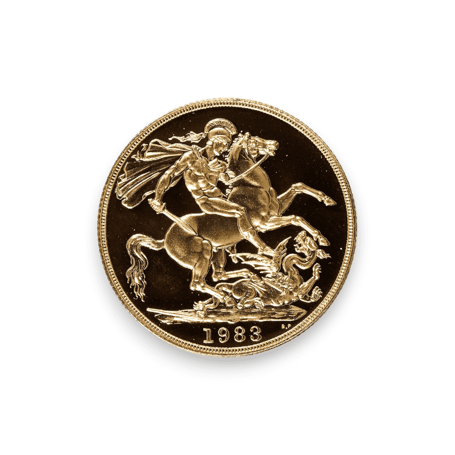 Image of British 2 Sovereign Gold Coin Proof/BU (Random Date)