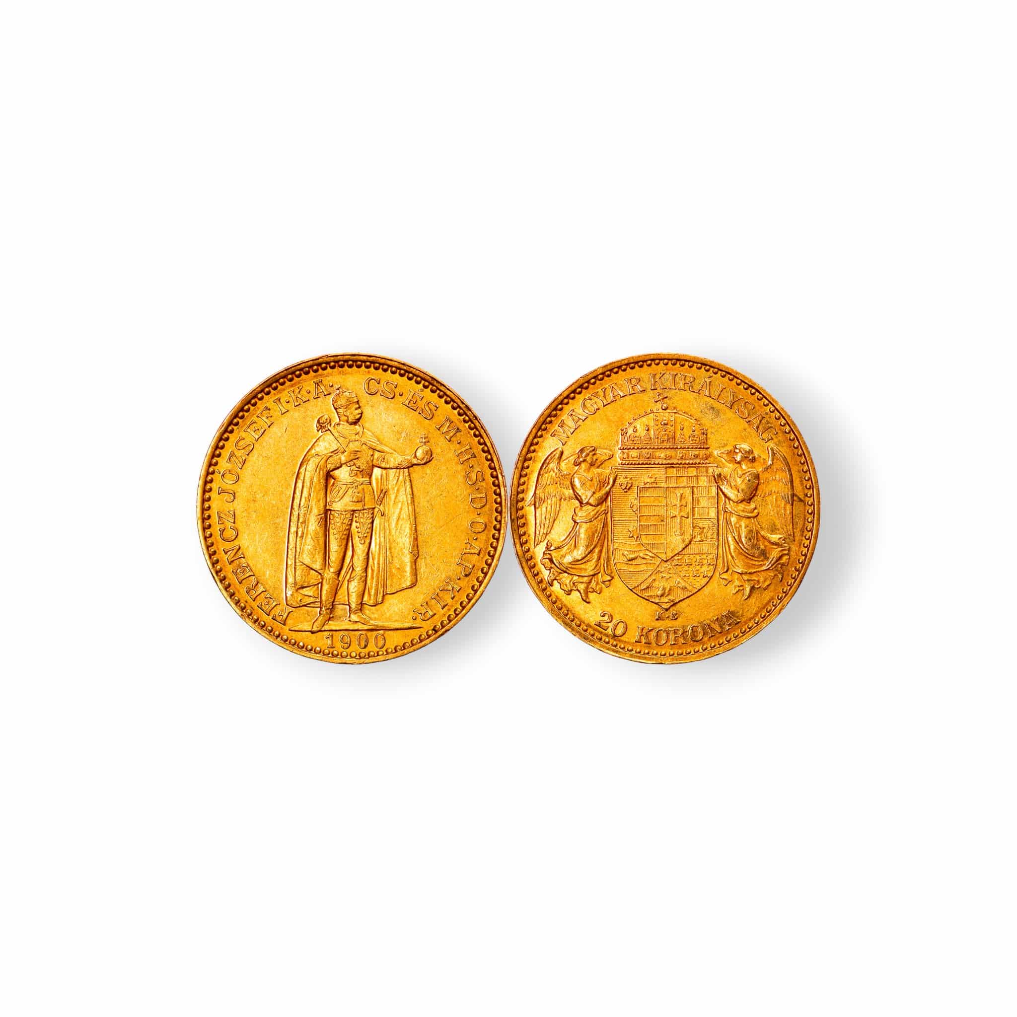 Image of Hungarian 20 Korona Gold Coin (Random Date)