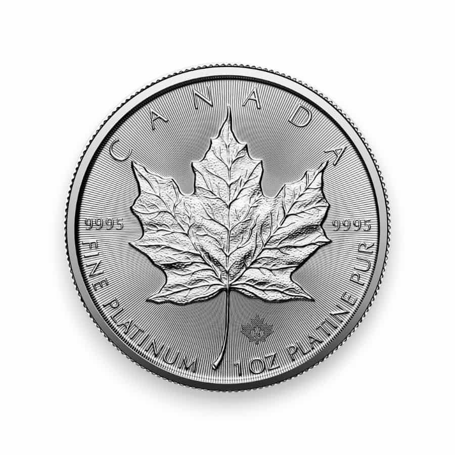 Image of 2024 1 oz Platinum Canadian Maple Leaf .9995 Fine $50 Coin