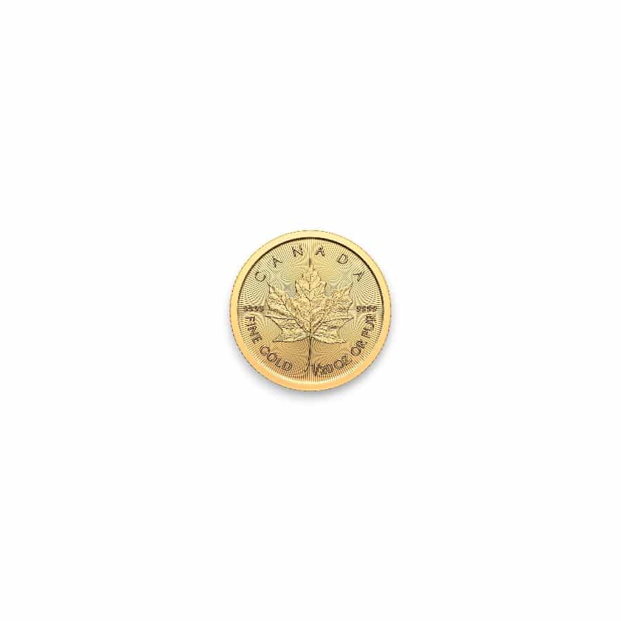Image of 2024 1/20 oz Canadian Maple Leaf Gold $1 Coin .9999 Fine