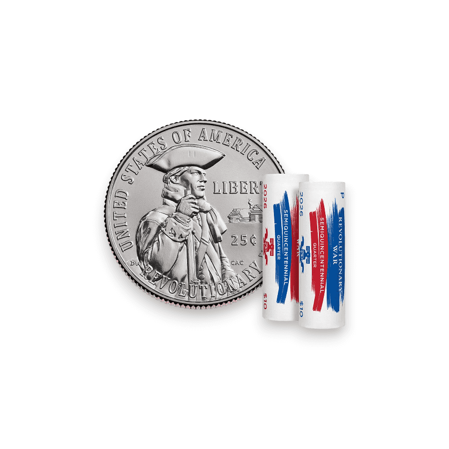 Image of Semiquincentennial Quarters 2026 2-Roll Set (P, D) (26SQRC)