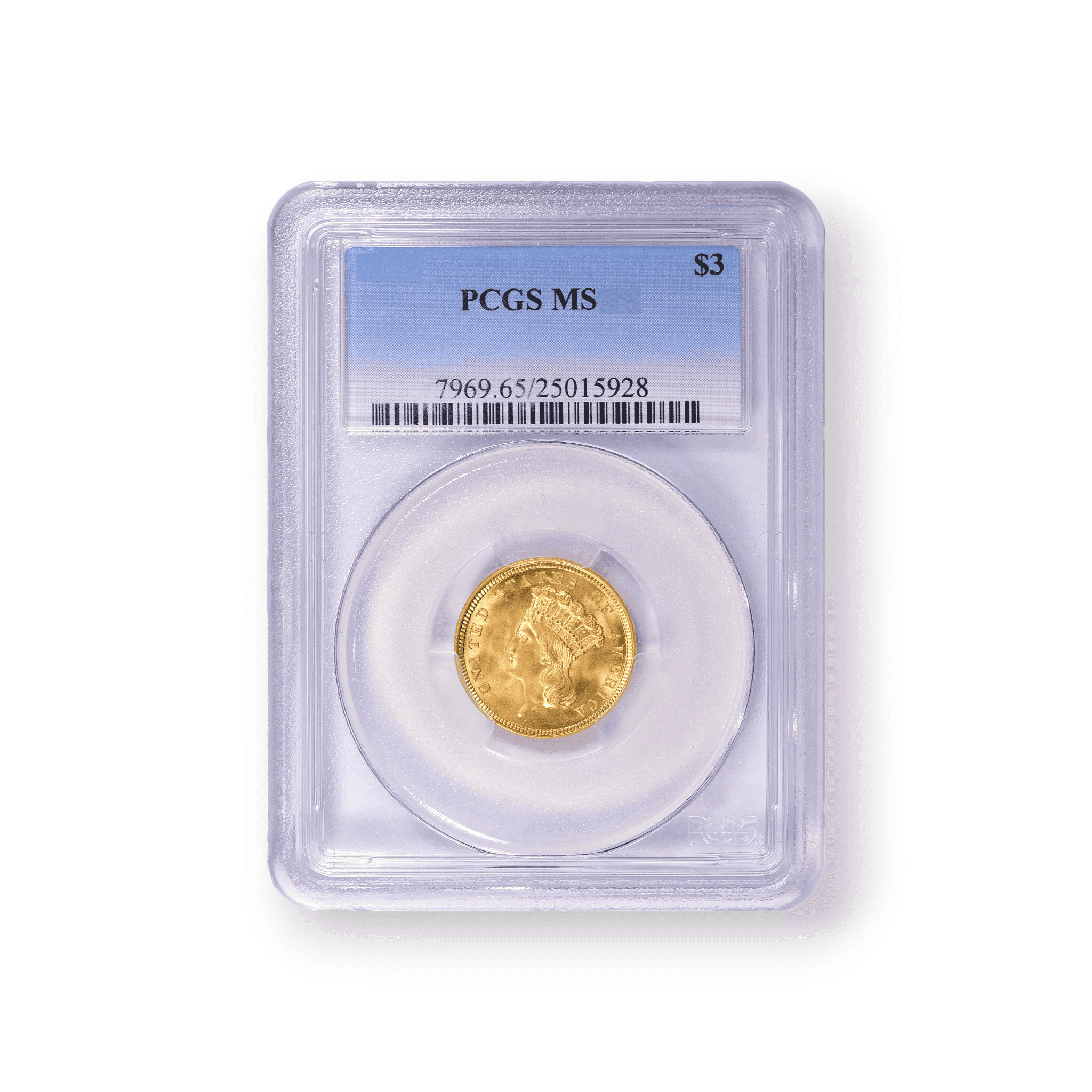 Image of $3 Gold Princess US Gold Coin PCGS Generic Date