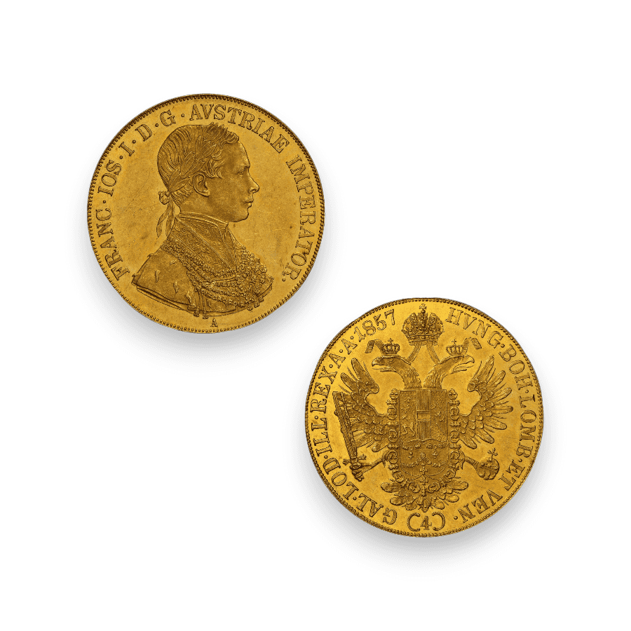 Image of Austria 4 Ducat Gold Coin (Random Date)