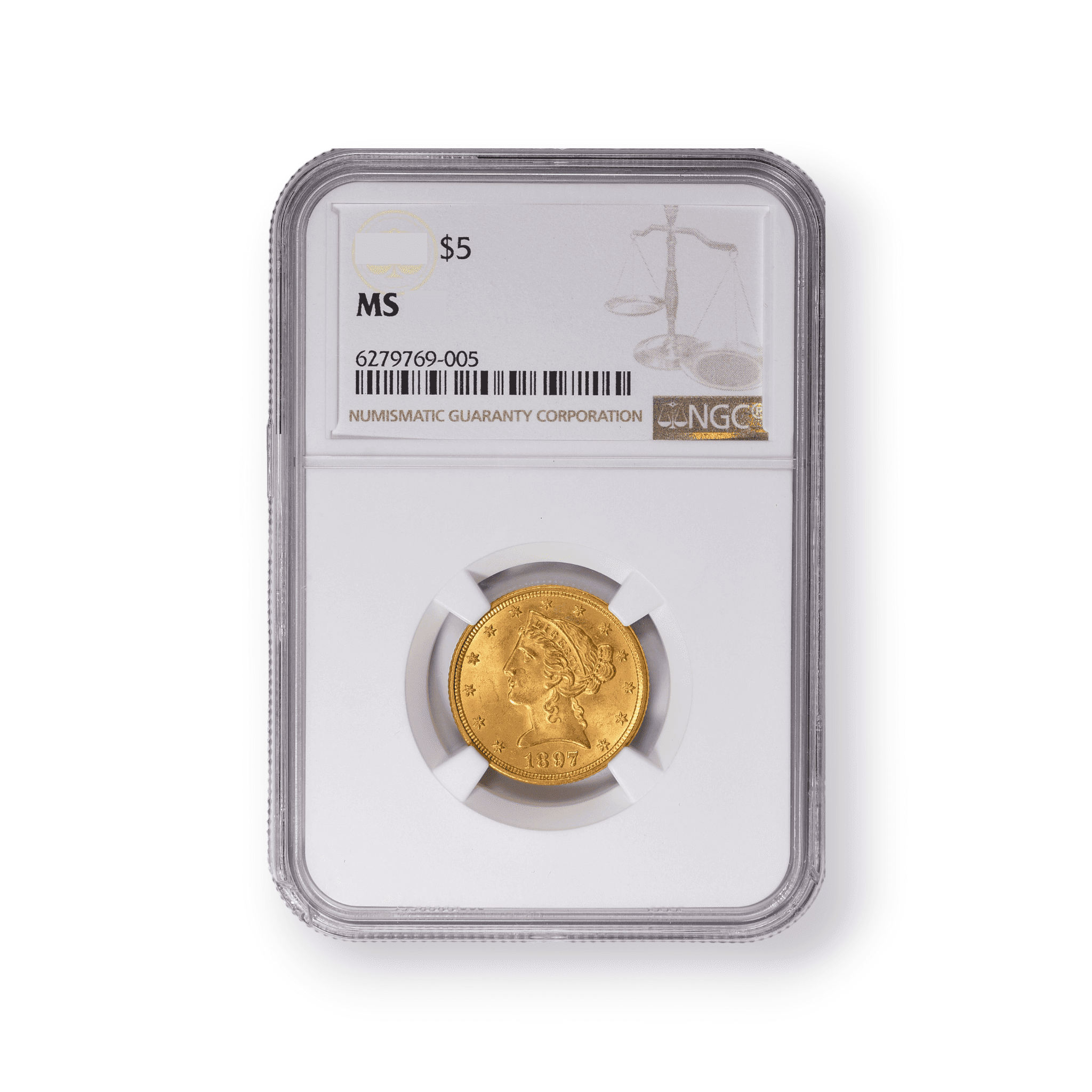 Image of $5 Liberty Gold Half Eagle NGC Generic Date