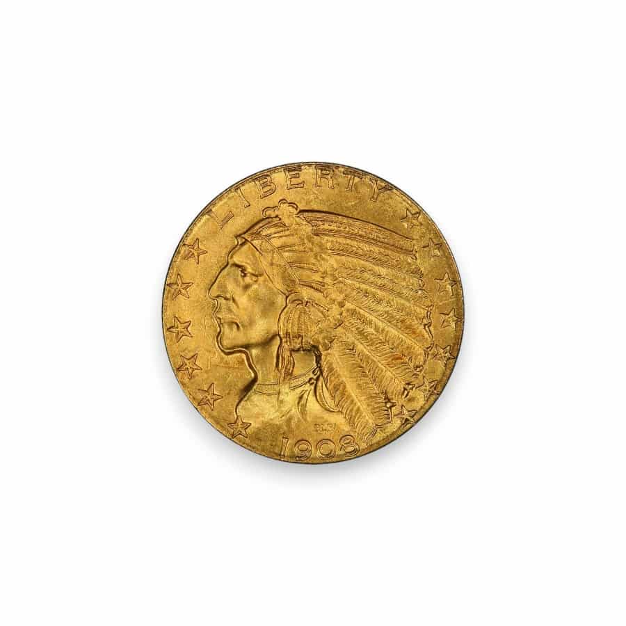 Image of $5 Indian Head Gold Half Eagle