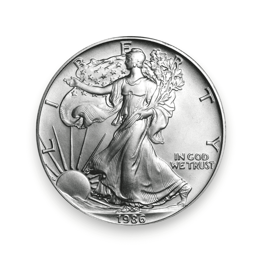 Image of 1986 1 oz American Silver Eagle .999 Fine $1 Coin