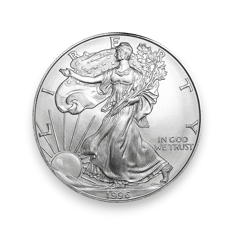 Image of 1996 1 oz American Silver Eagle .999 Fine $1 Coin