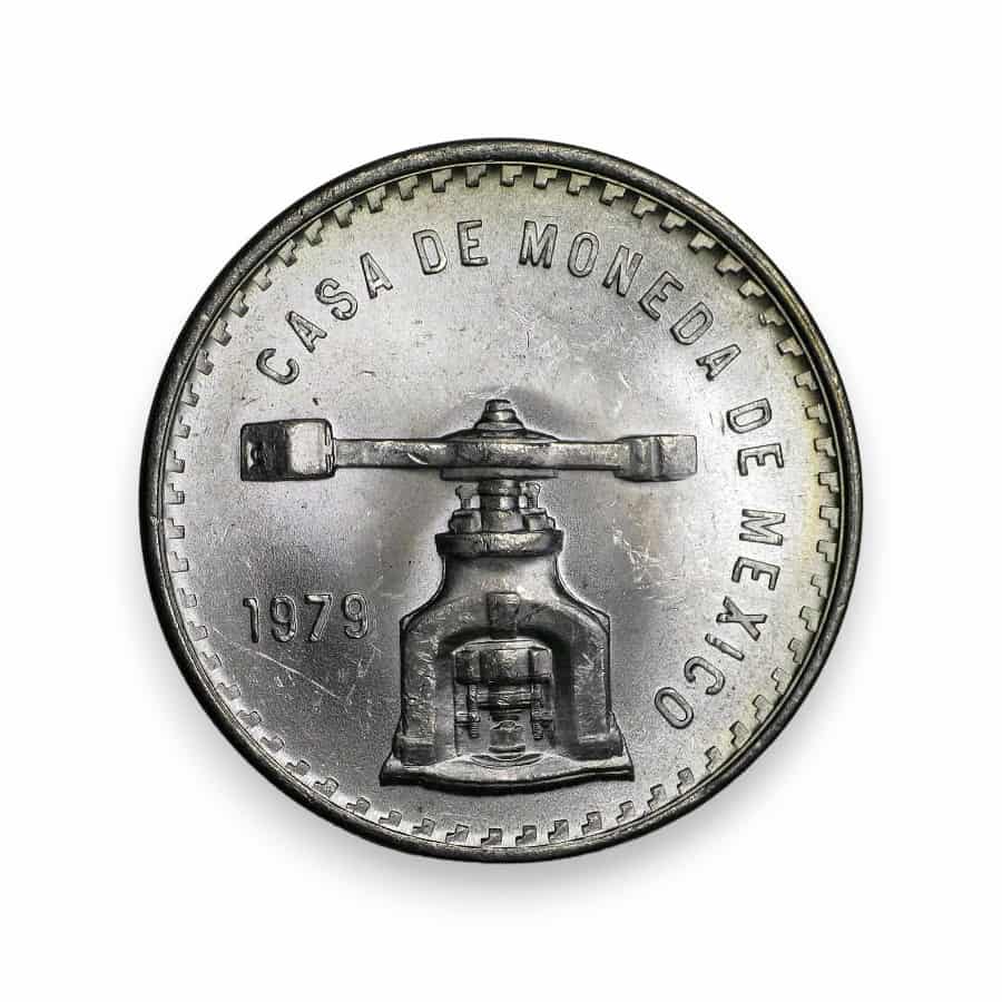 Image of 1 oz Mexico Onza Balance Scale .925 Fine Silver Coin (1978-1980)