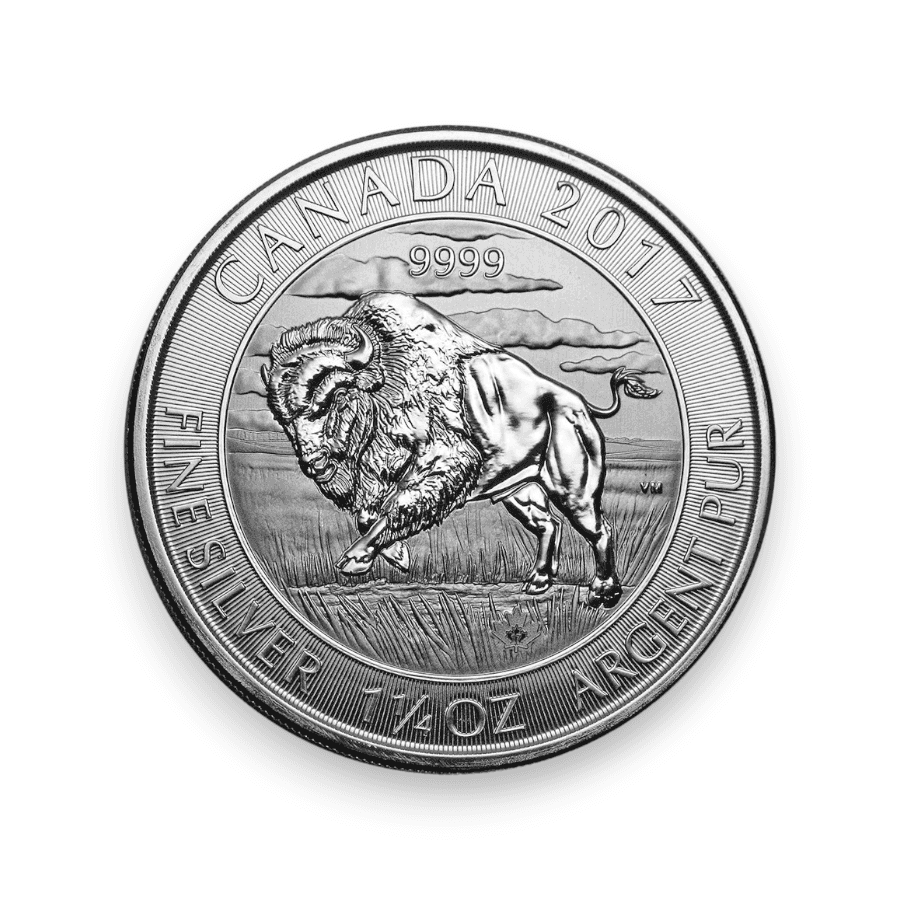 Image of 1.25 oz Canadian $8 Bison Silver Coin .9999 Fine (Random Date)