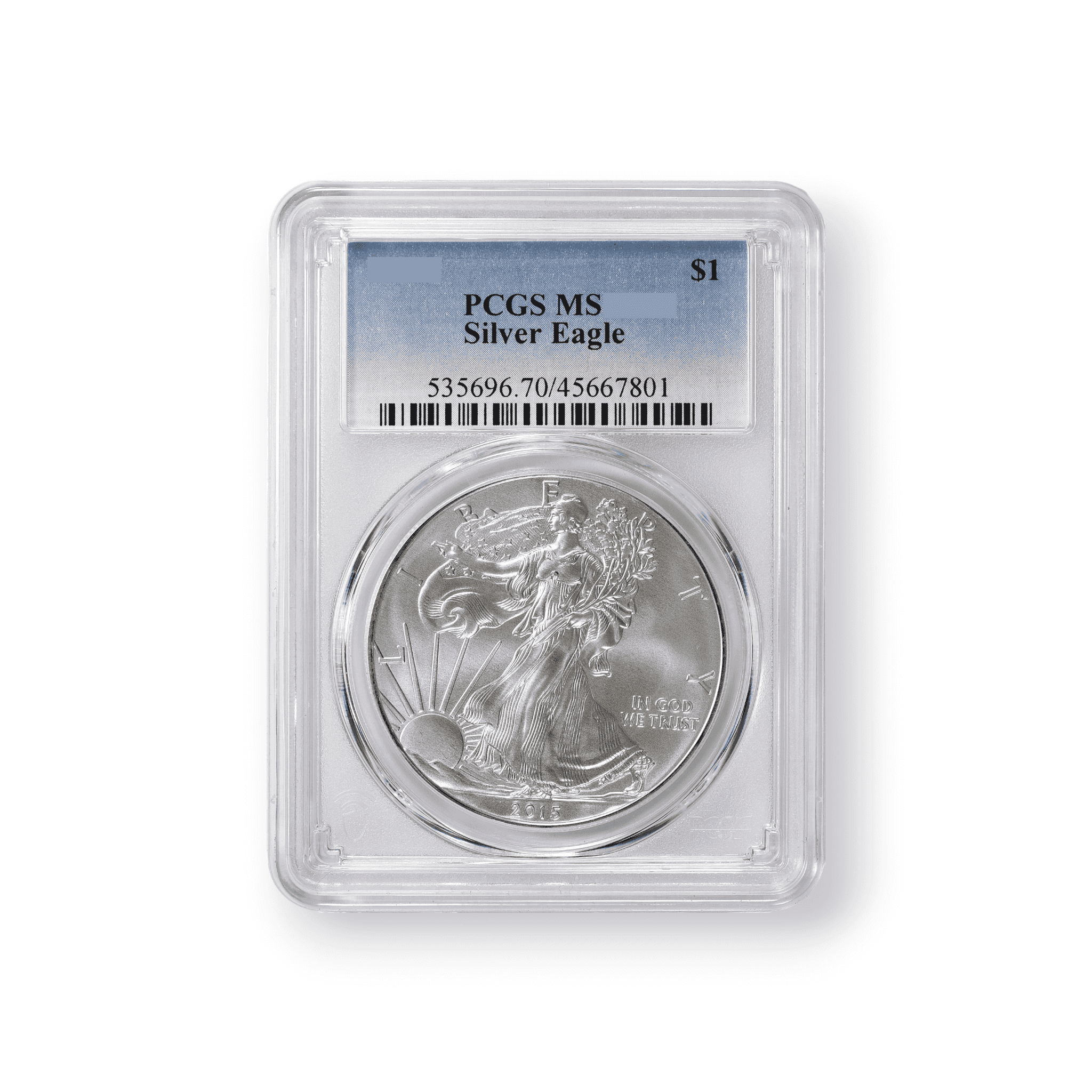 Image of 1 oz American Silver Eagle Uncirculated PCGS Certified $1 Coin (Random Date)