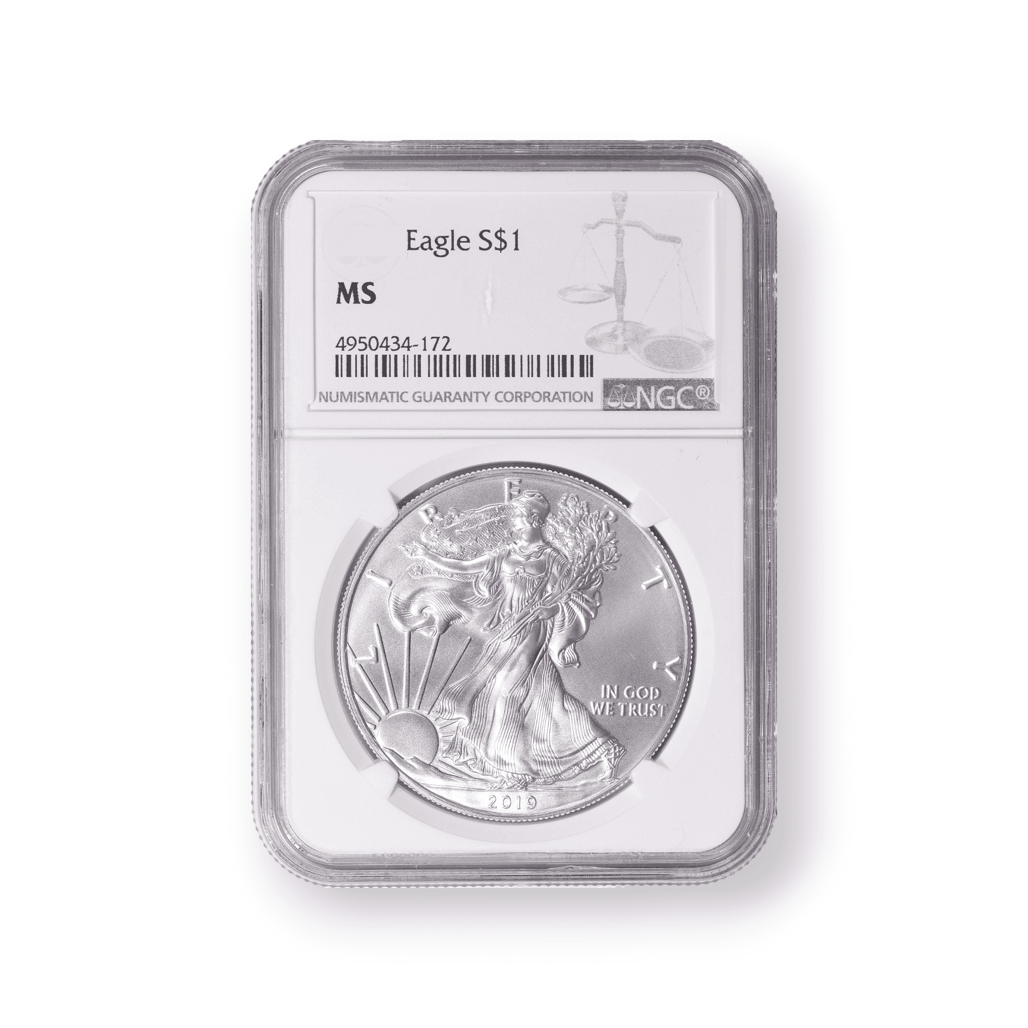 Image of 1 oz American Silver Eagle Uncirculated $1 Coin NGC Certified (Random Date)