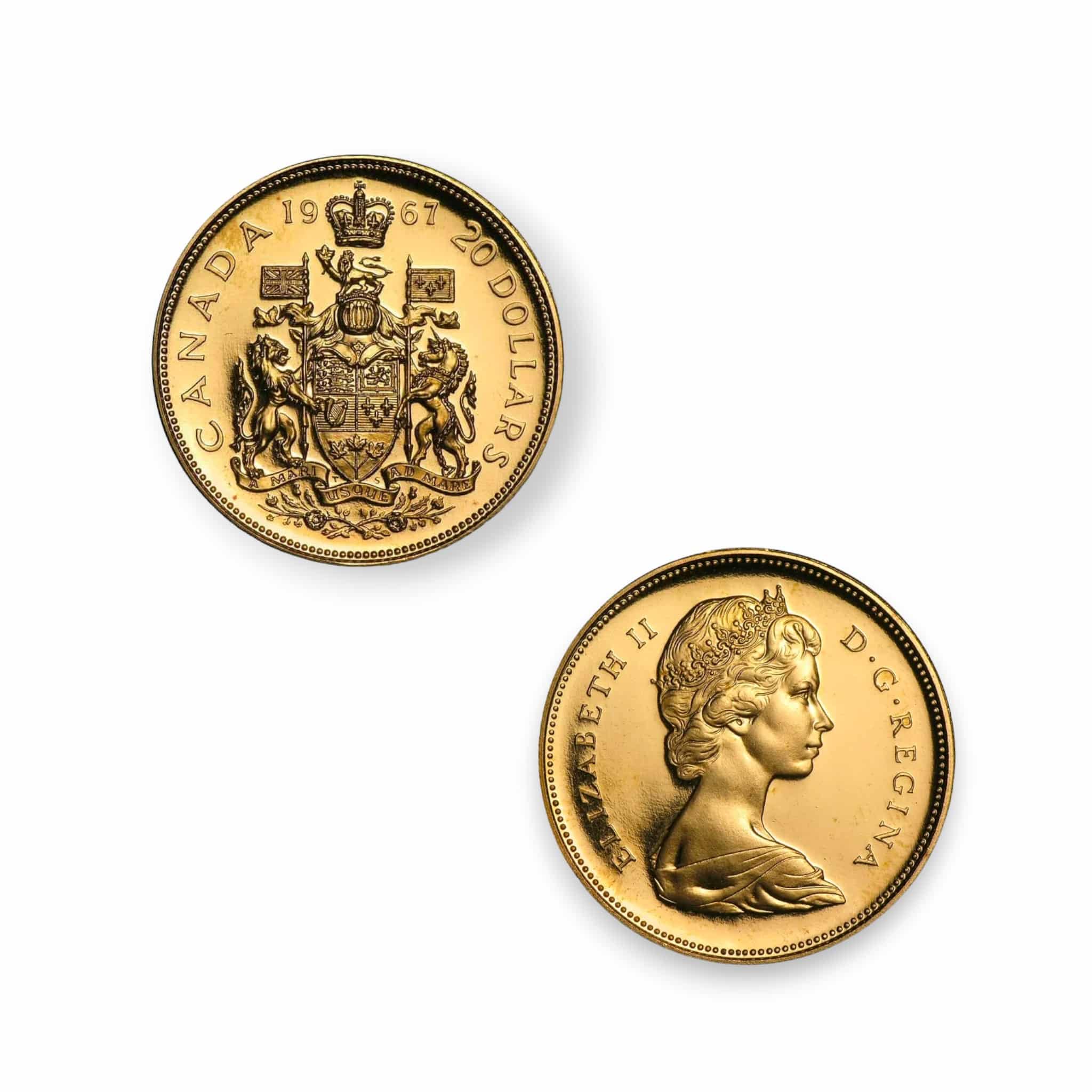 Image of 1967 Canada $20 Confederation Gold Coin