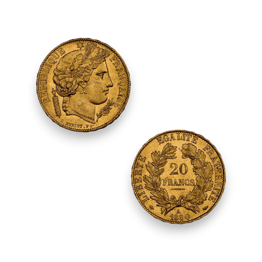 Image of French 20 Francs Ceres (1849-1851)