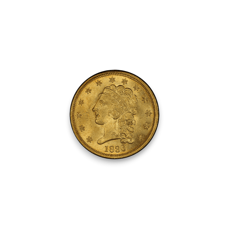 Image of $2.5 Gold Classic Head Quarter Eagle