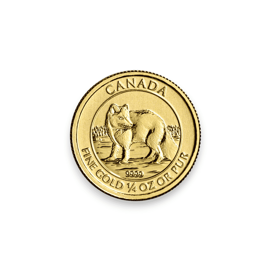 Image of 2014 1/4 oz Canadian Arctic Fox .9999 Fine Gold $10 Coin