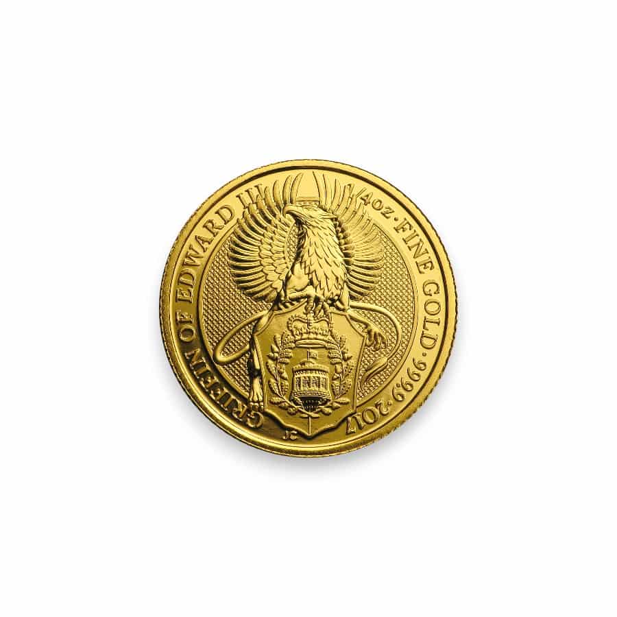 Image of 2017 1/4 oz Gold Great Britain Queen's Beast Griffin .9999 Fine £25 Coin