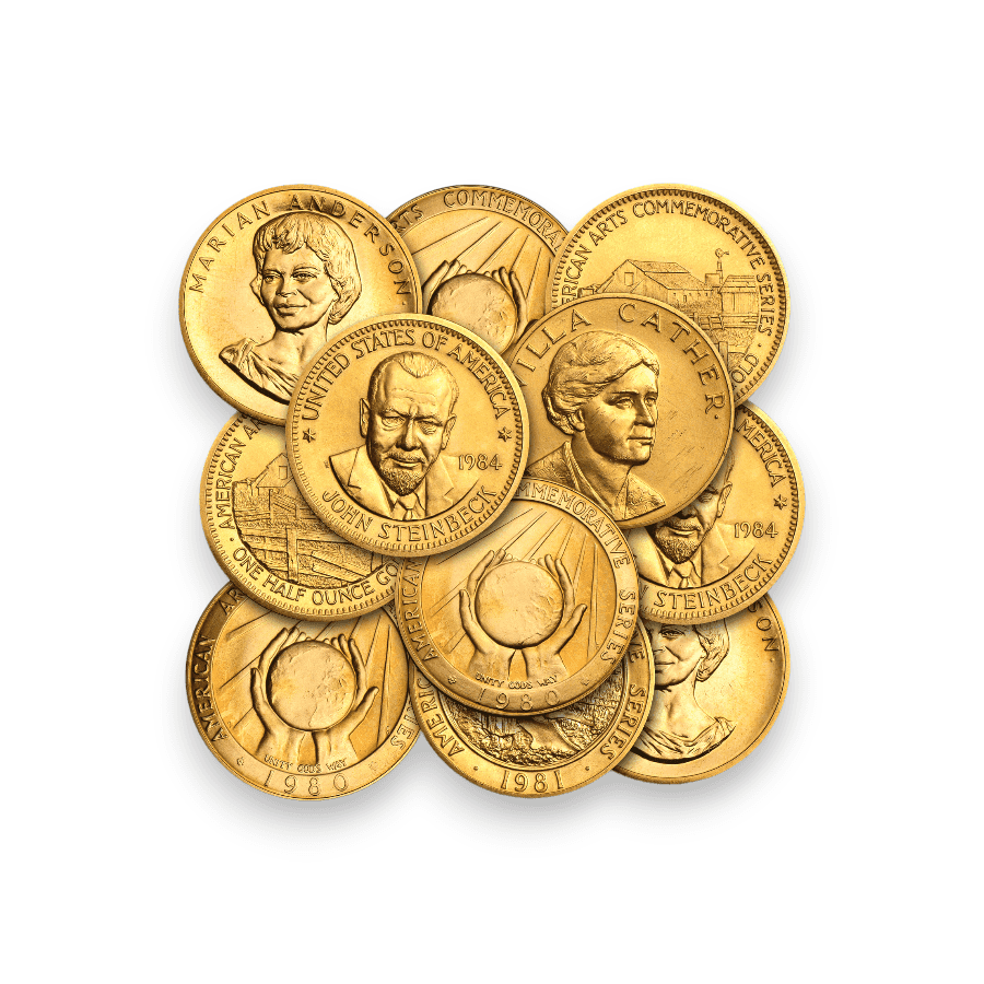 Image of 1/2 oz US Mint Arts Medal Commemorative Gold Coin