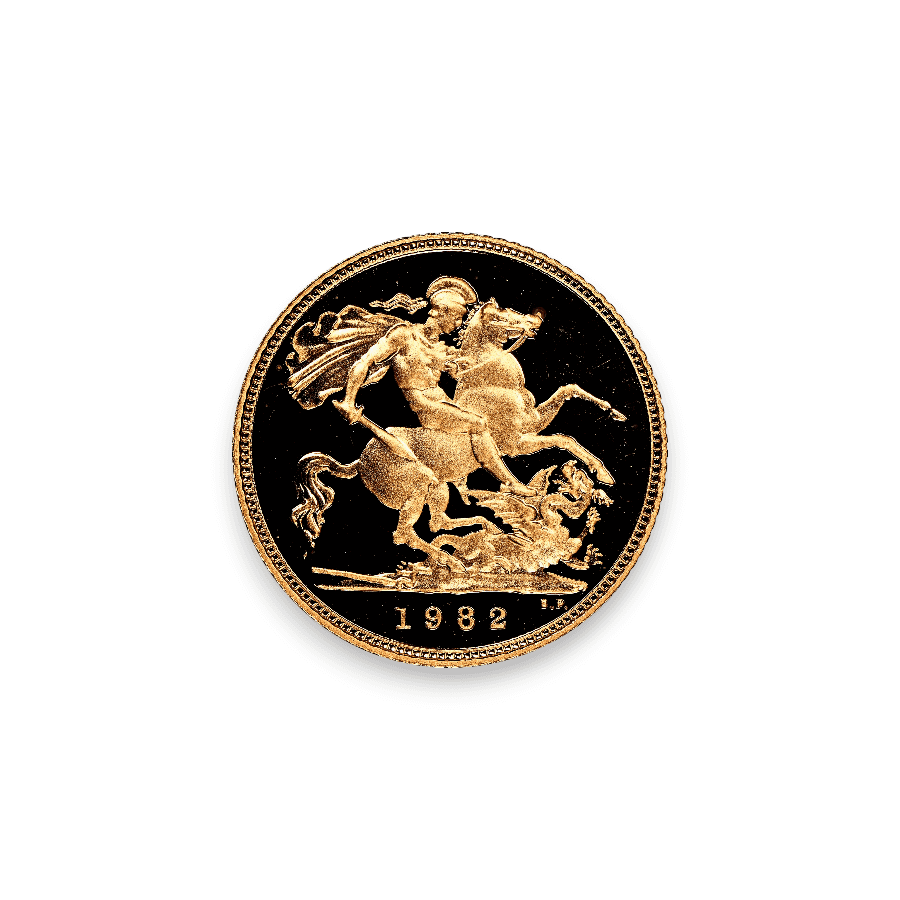 Image of British Half Sovereign Gold Proof Coin (Random Date)