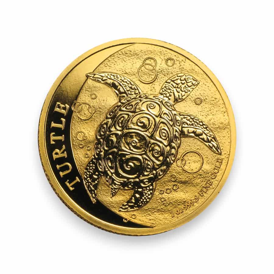 Image of Niue 1 oz Gold Hawksbill Turtle $200 Coin (Random Date)