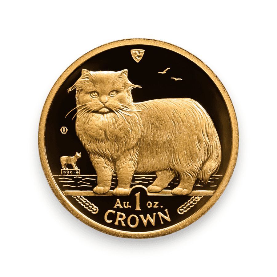 Image of Isle of Man 1 oz Gold Cat Proof/BU (Random Date)