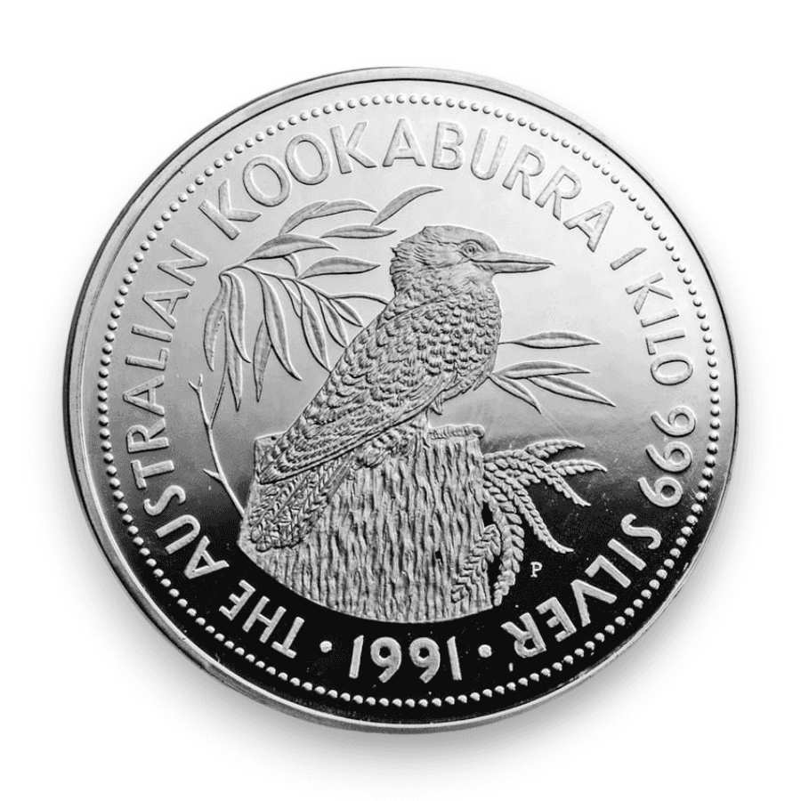 Image of 1 Kilo Silver Australian Kookaburra .999 Fine Perth $30 Coin (Random Date)