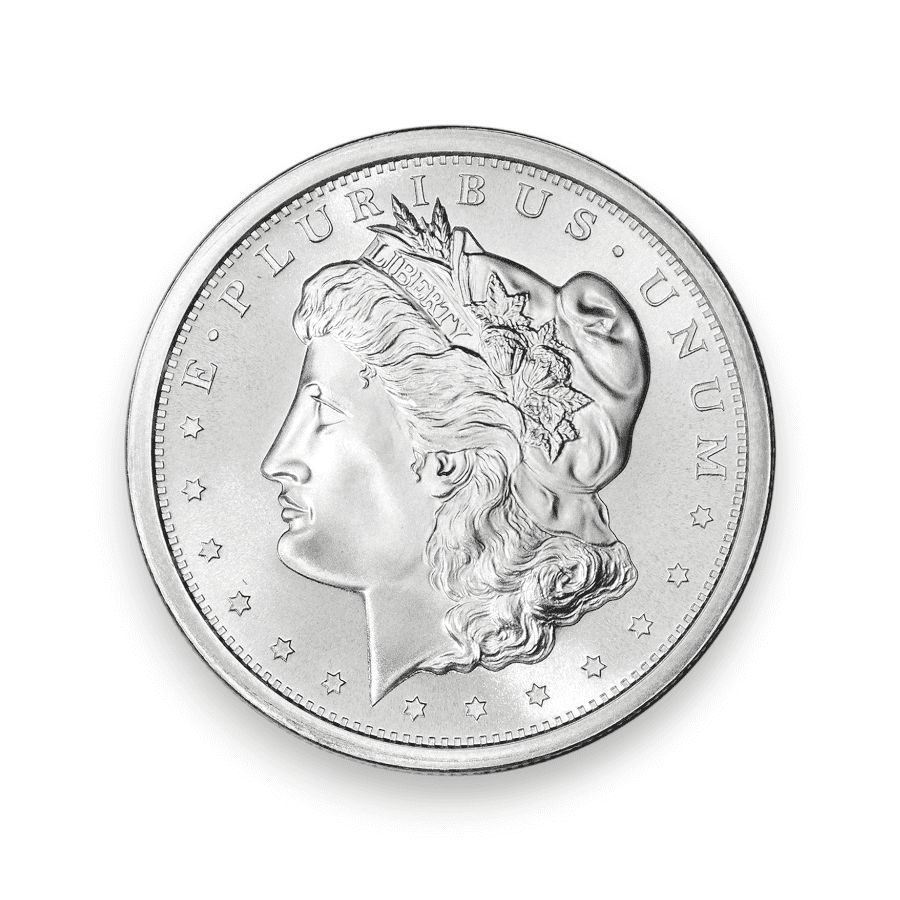 Image of 1 oz Silver Morgan Round .999 Fine