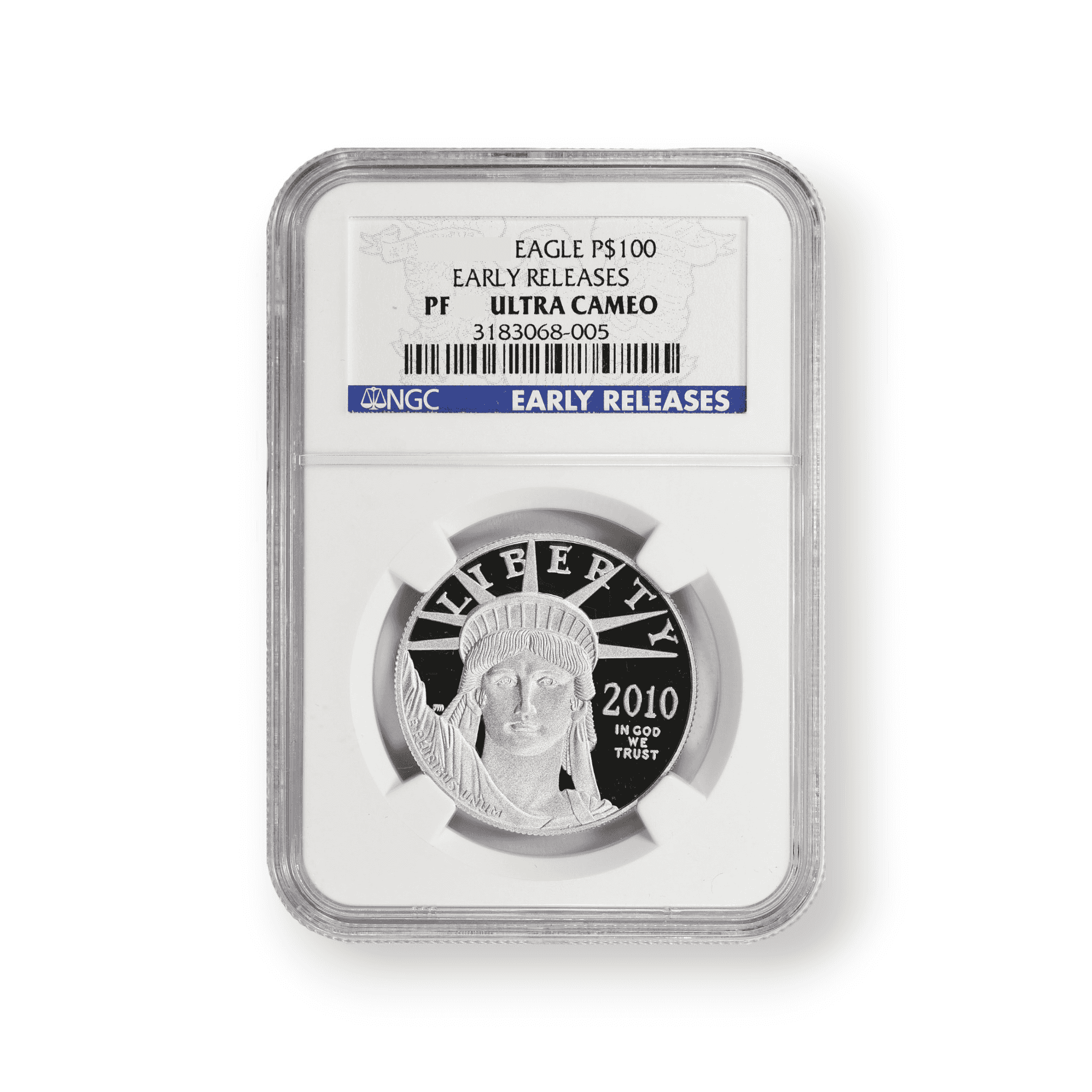 Image of 1 oz $100 American Proof Platinum Eagle NGC Certified .9995 Fine Coin (Random Date)