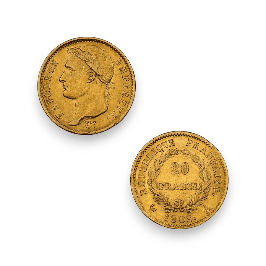 Image of French 20 Francs Napoleon I (1807-1815)