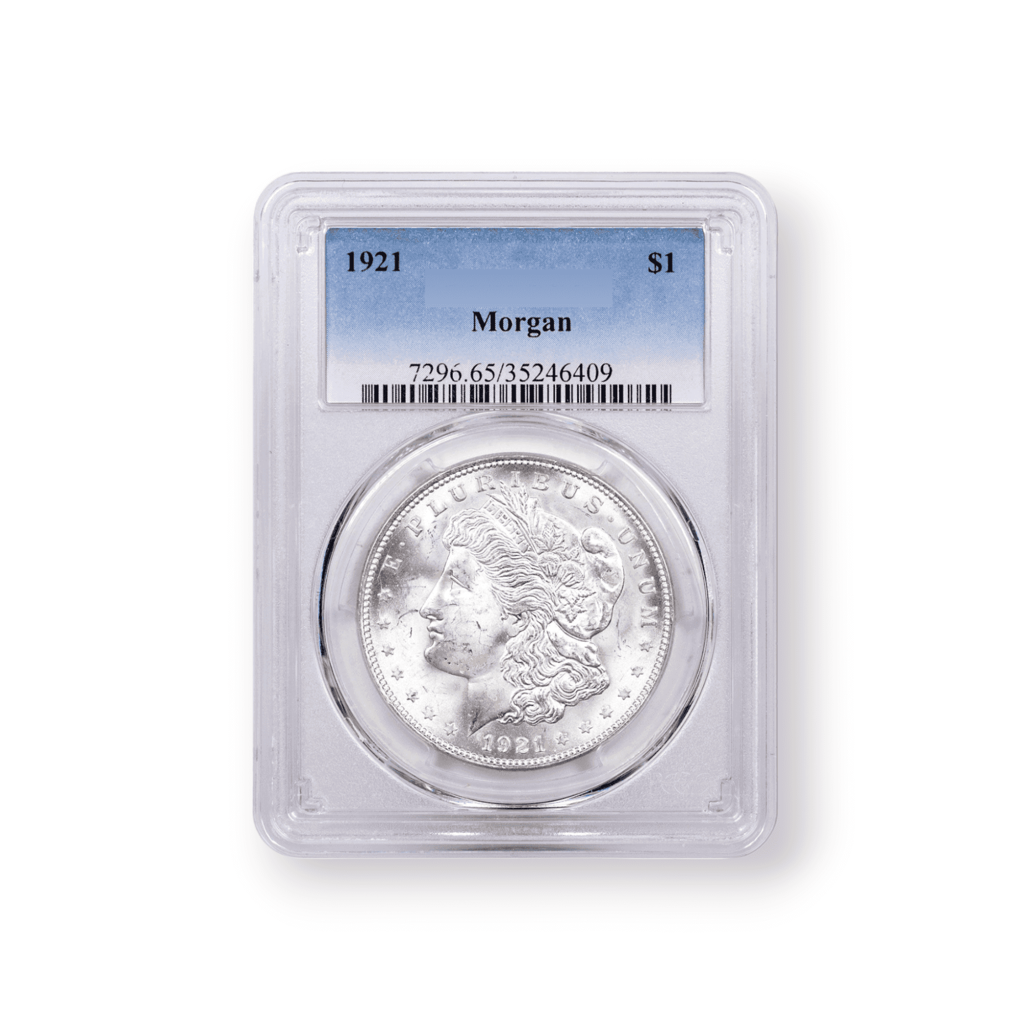 Image of PCGS Certified Morgan Silver Dollar (1921)