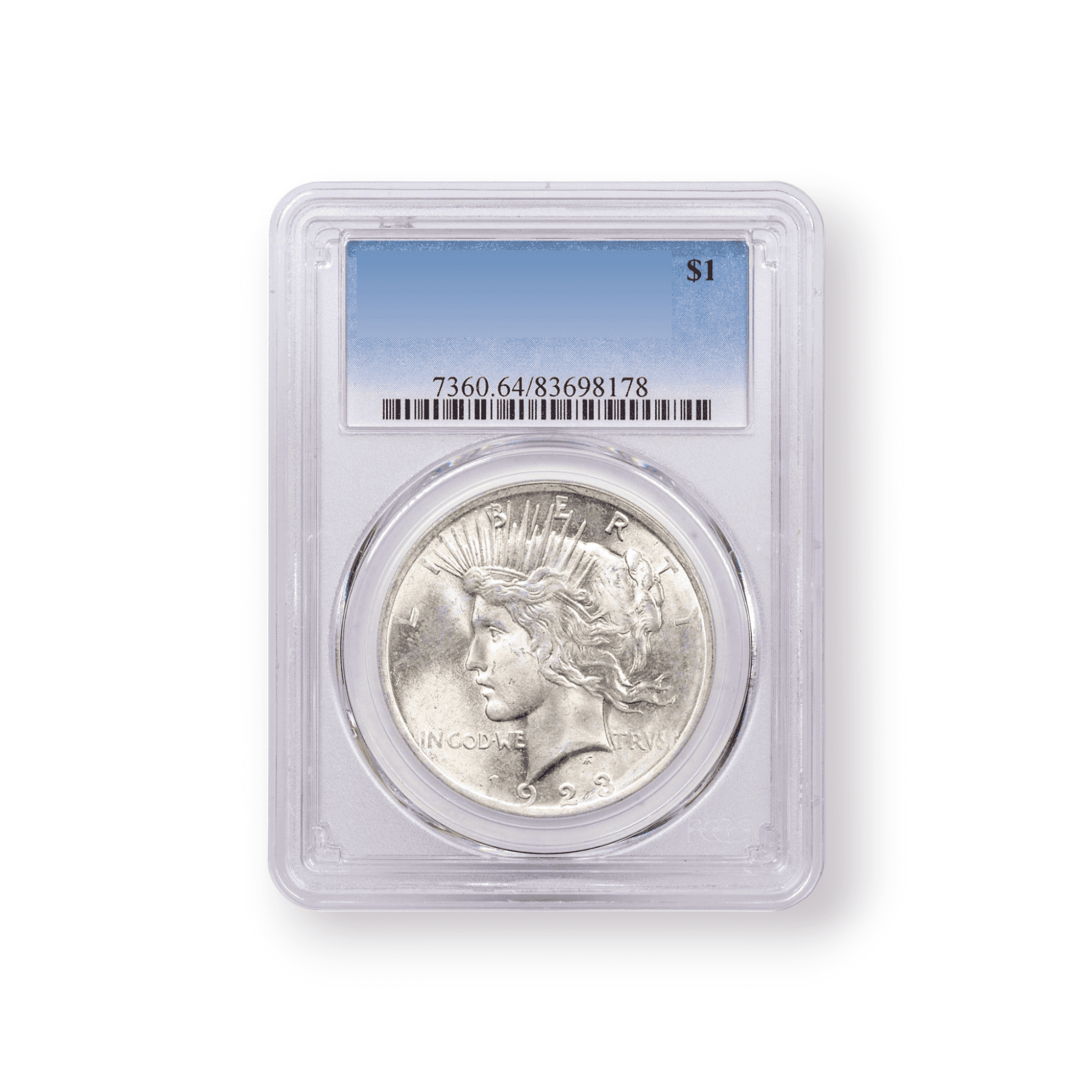 Image of PCGS Certified Peace Dollar Silver Coin (1922-1925)