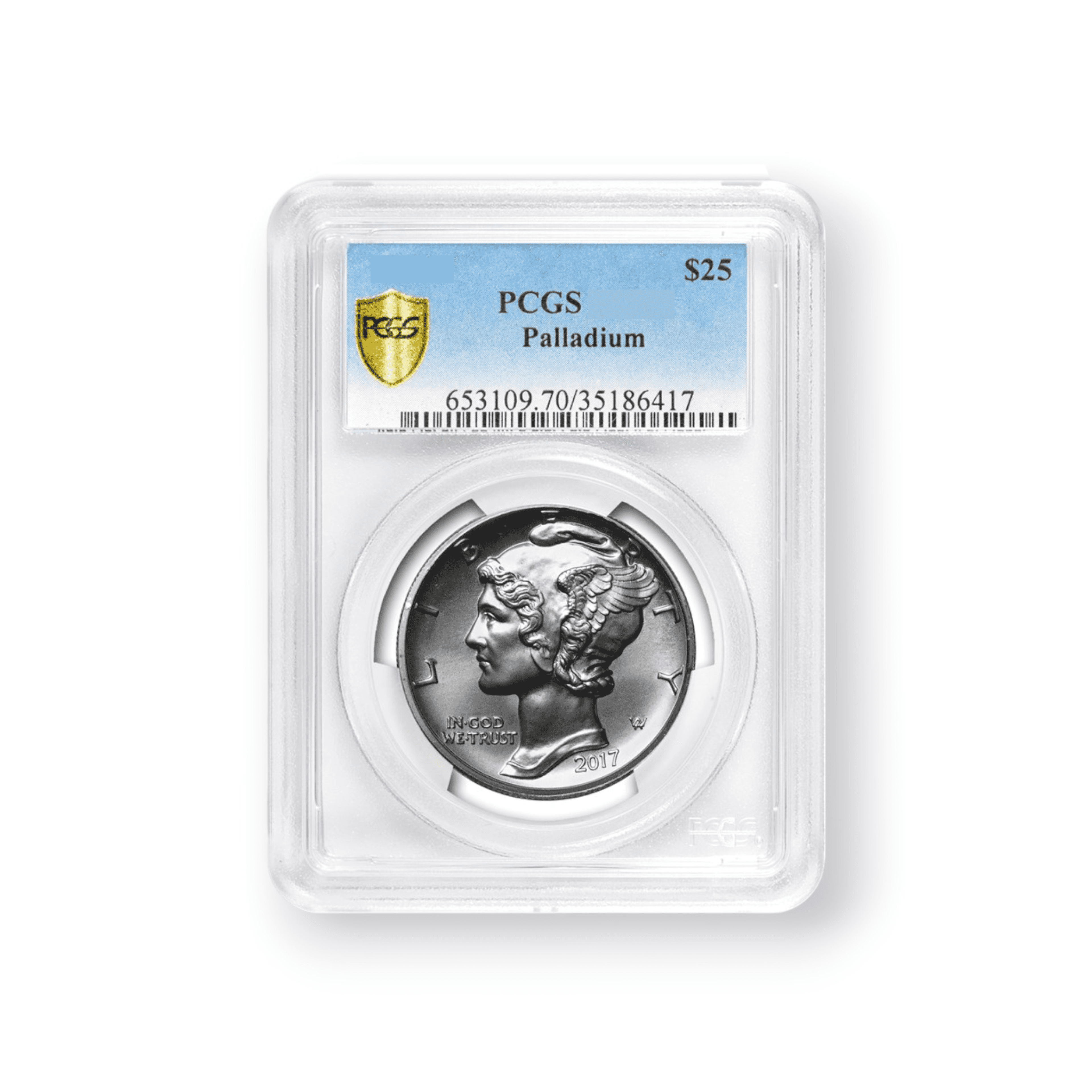 Image of 1 oz Uncirculated American Palladium Eagle .9995 Fine PCGS Certified $100 Coin (Random Date)