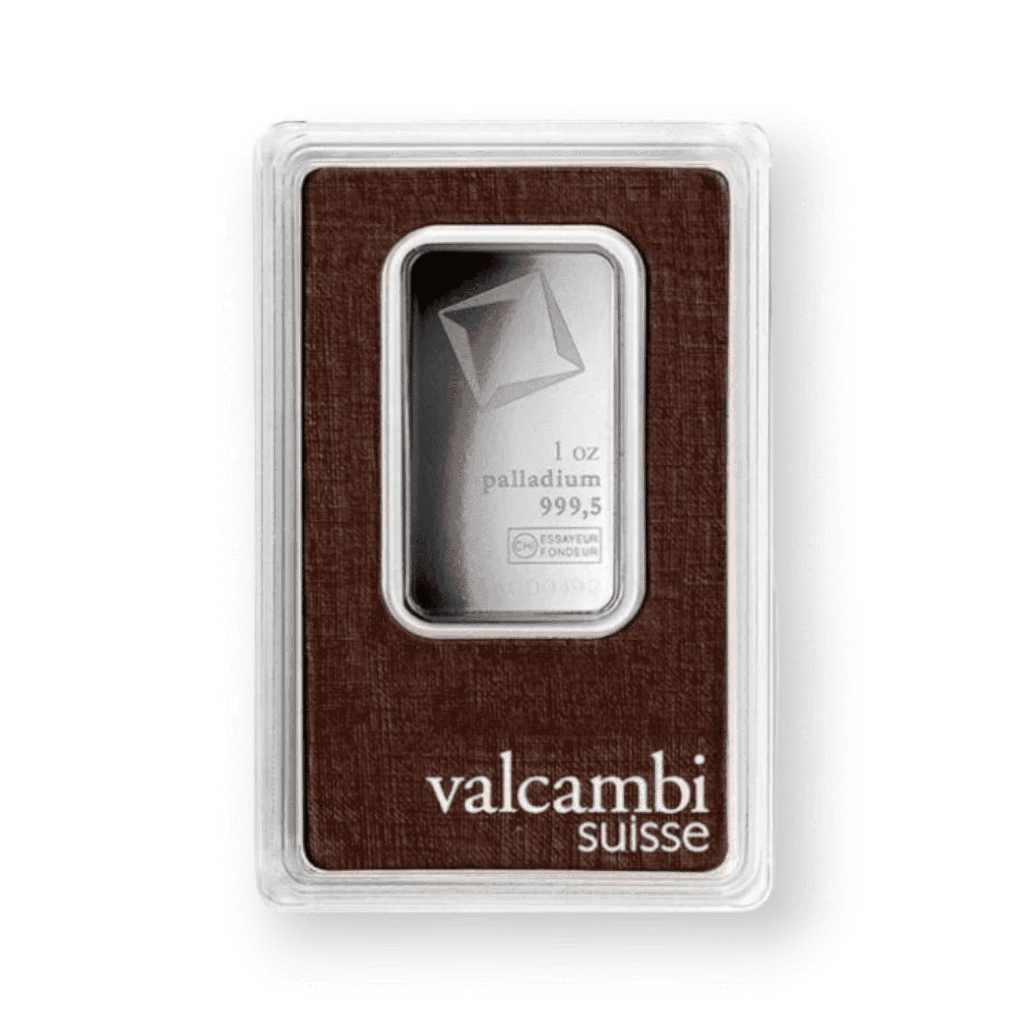 Image of 1 oz Palladium Valcambi Bar .9995 Fine Sealed in Assay