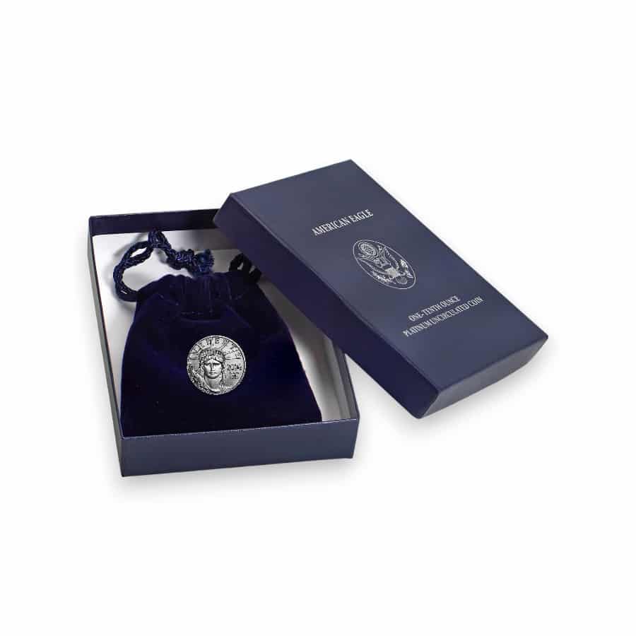 Image of 2006-W 1/10 oz Burnished American Platinum Eagle .9995 Fine $10 Coin (W/ Box & COA)