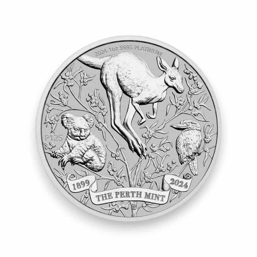 Image of 2024 1 oz Platinum Perth 125th Anniversary .9995 Fine $100 Coin