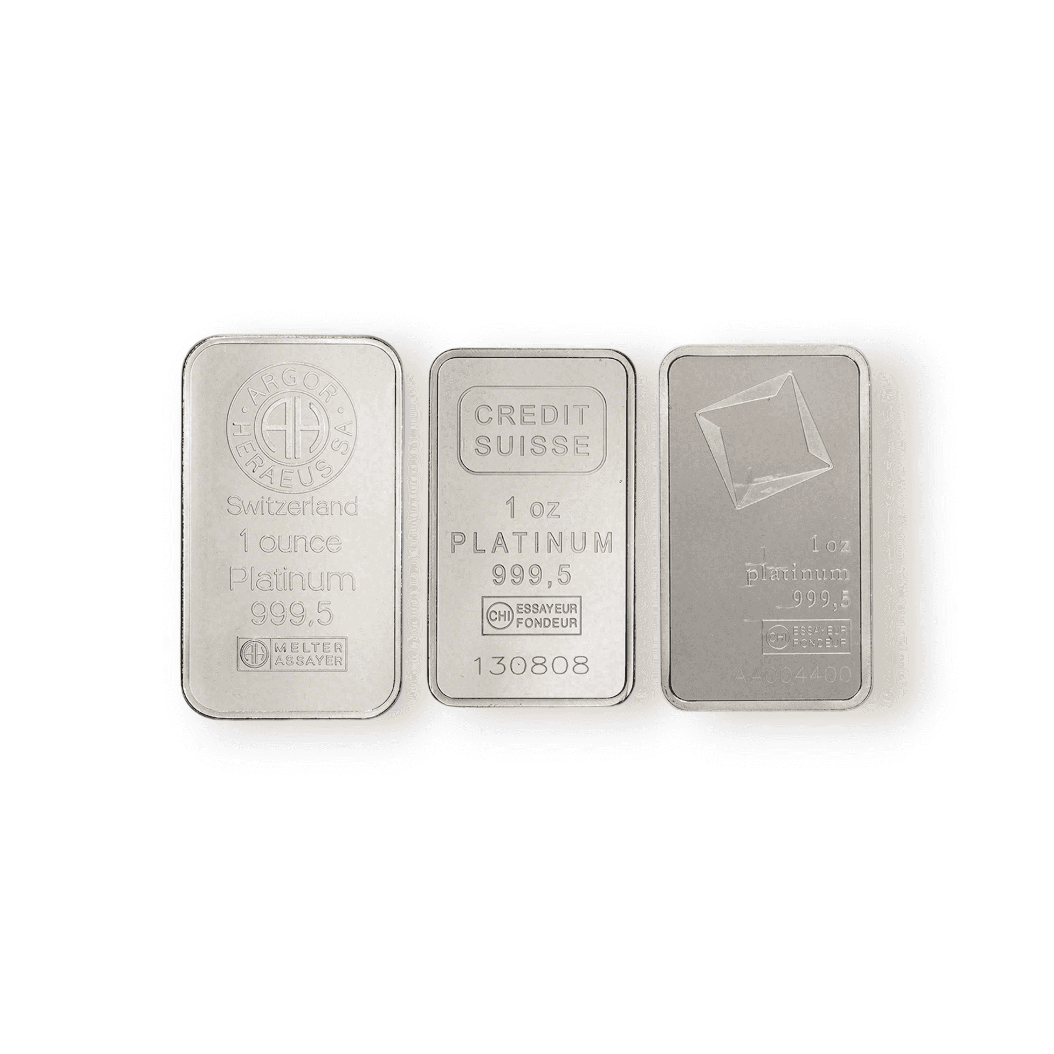 Image of 1 oz Platinum Bar Accredited Brands Uncarded .9999 Fine