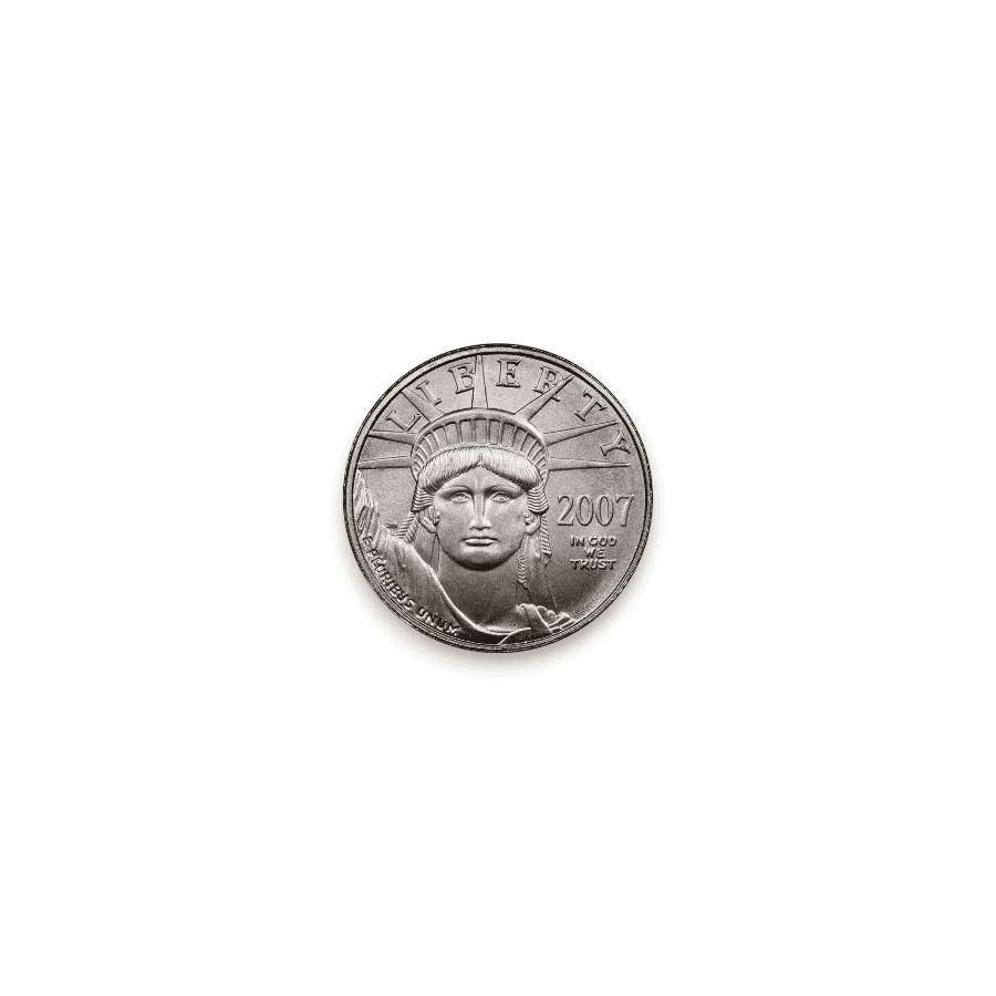 Image of 1/10 oz American Platinum Eagle $10 .9995 Fine Coin (Random Date)