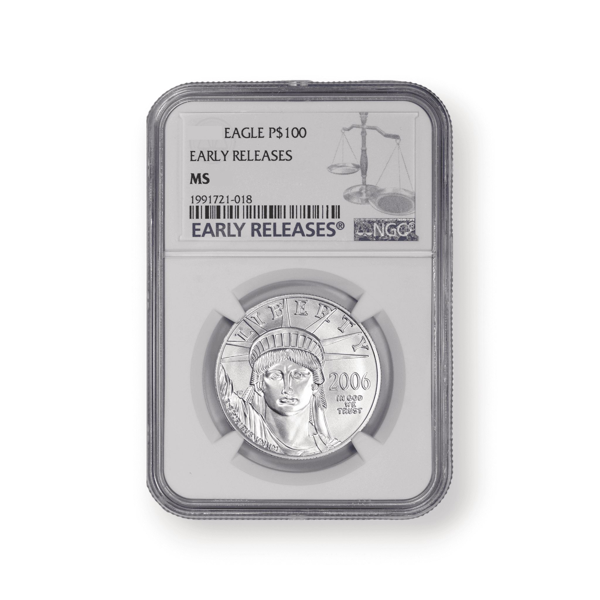 Image of 1 oz American Platinum Eagle $100 Coin NGC Certified (Random Date)