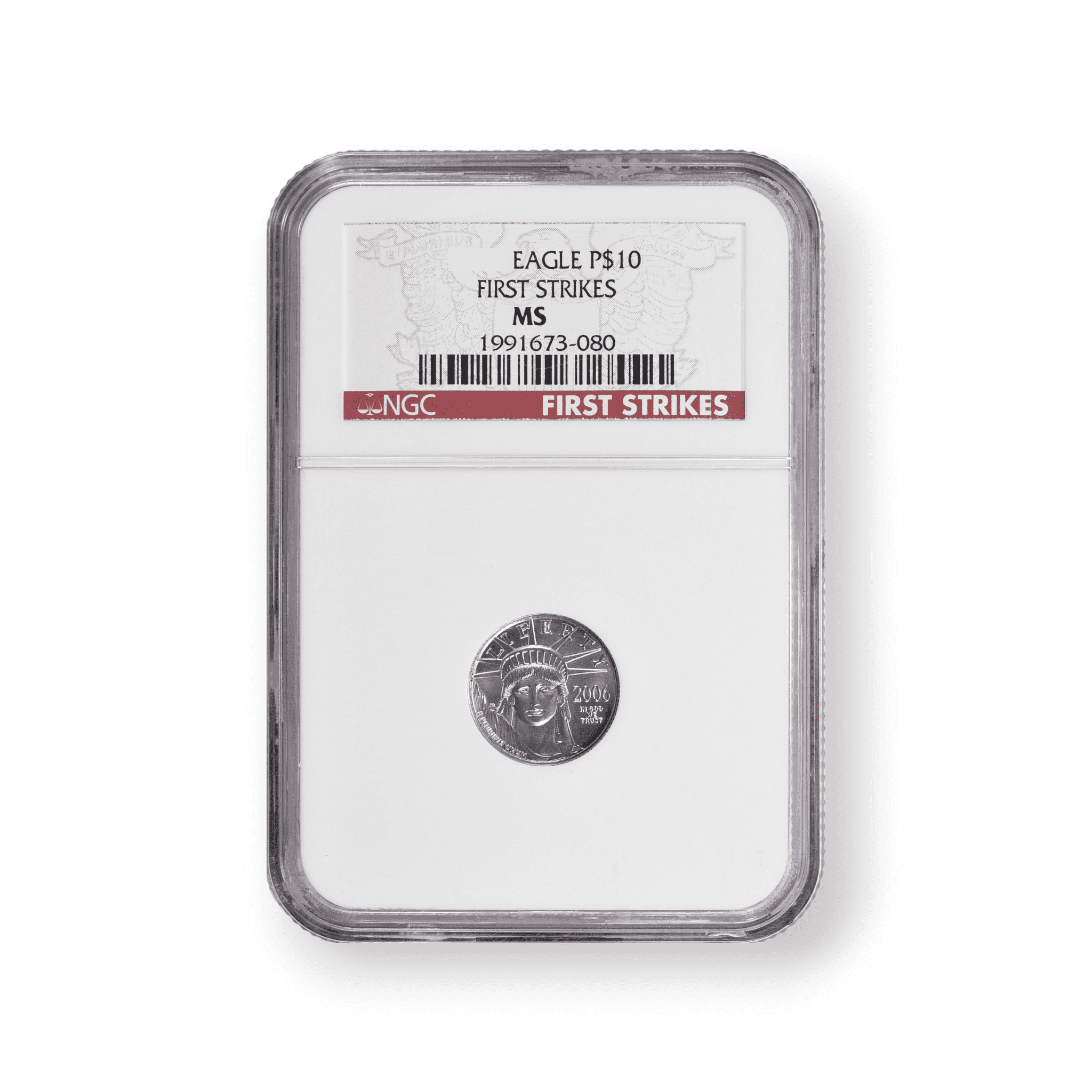 Image of 1/10 oz American Platinum Eagle $10 Coin NGC Certified (Random Date)