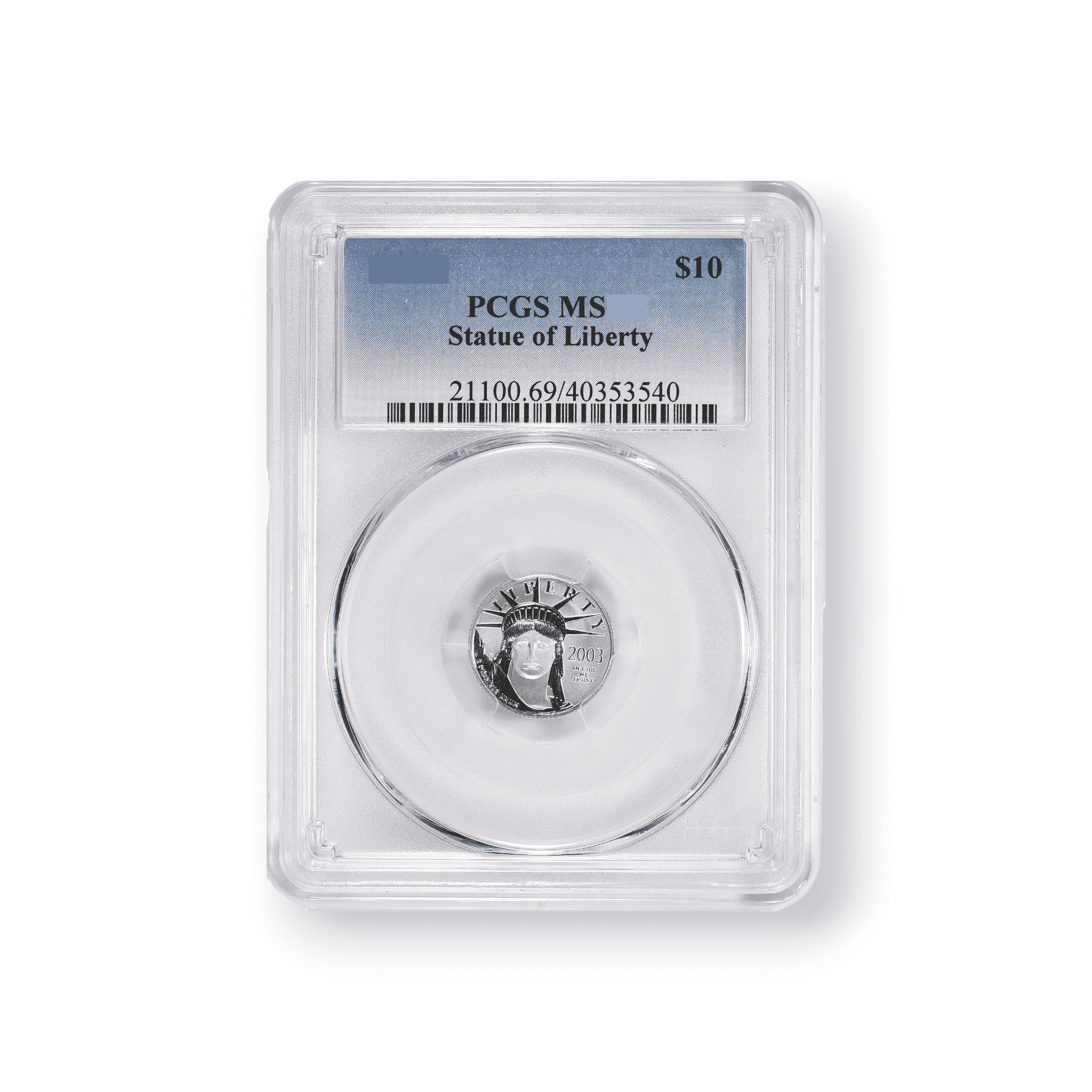 Image of 1/10 oz American Platinum Eagle $10 Coin PCGS Certified (Random Date)