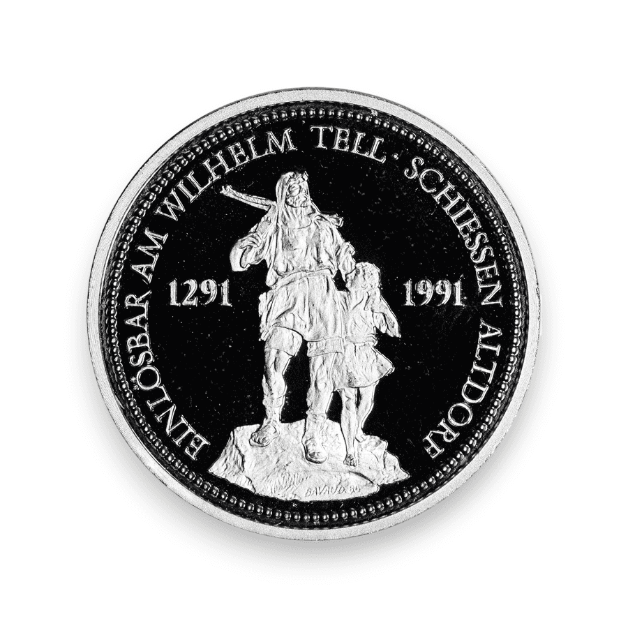 Image of 1 oz Platinum Switzerland Shooting Thaler .9995 Fine (Random Date)