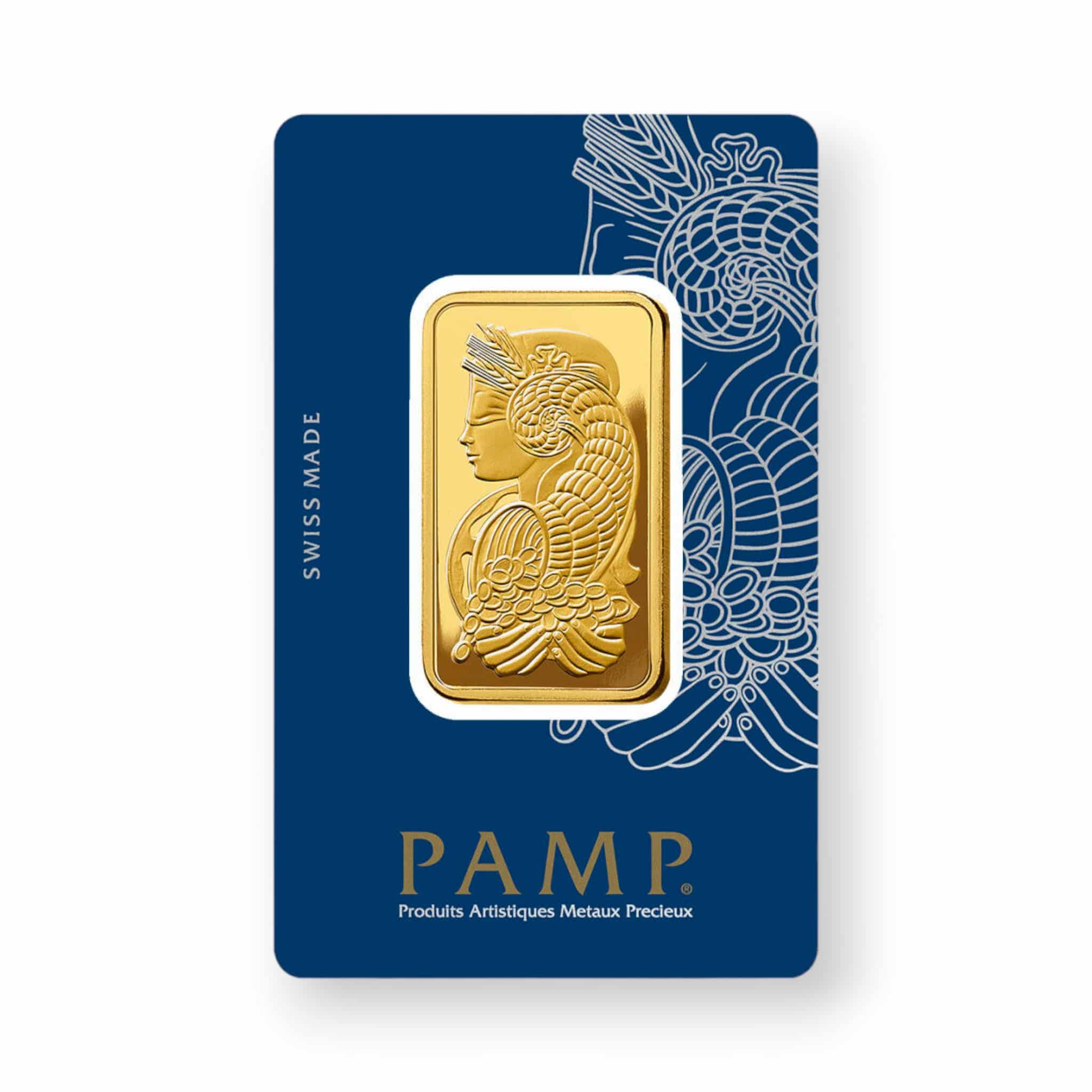 Image of 1 oz Pamp Lady Fortuna VERISCAN Gold Bar Carbon Neutral Footprint .9999 Fine in Assay