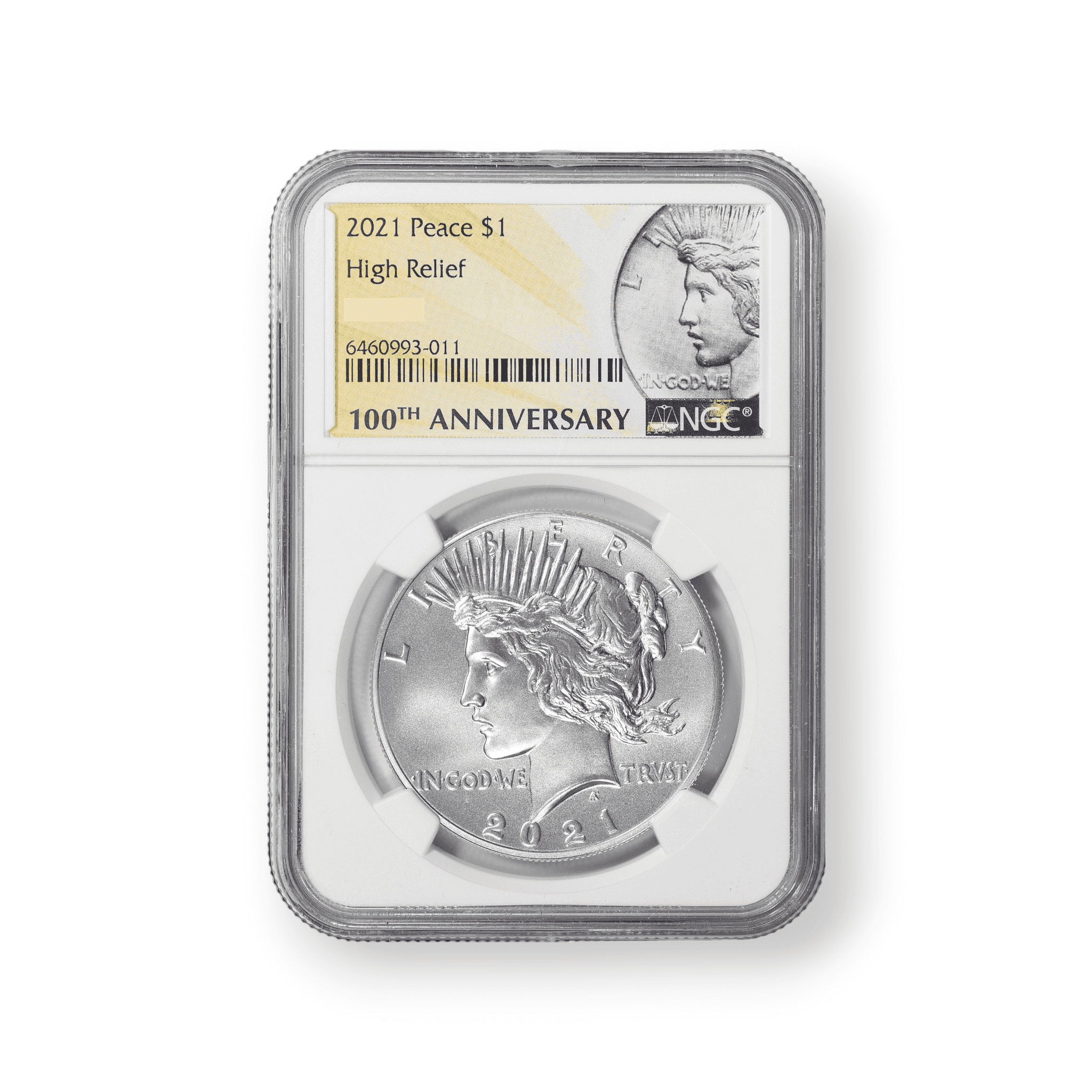 Image of 2021 Peace Dollar 100th Anniversary NGC Certified